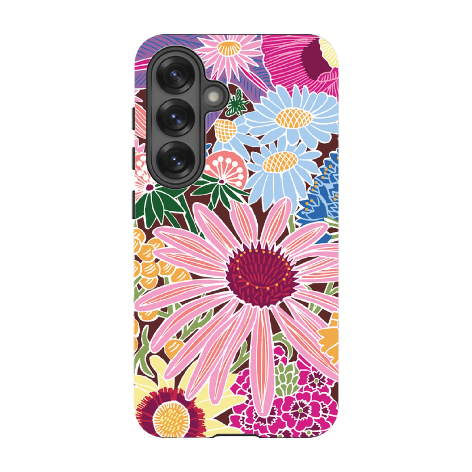Samsung Tough Case - Jigsaw Floral 1 By kate Heiss
