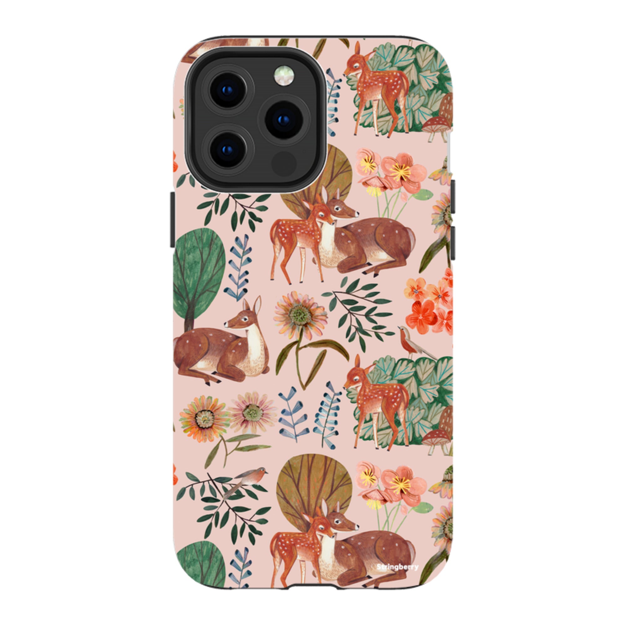 iPhone Tough Case - Deer Pattern By Caroline Bonne Muller