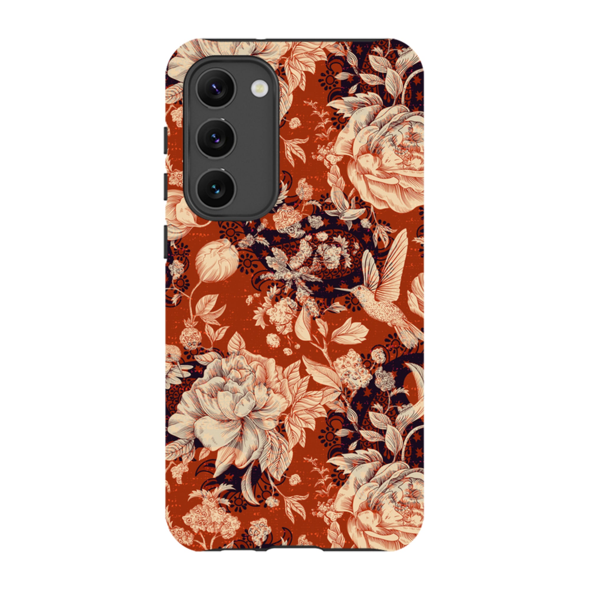 Samsung Tough Case - Brown Peonies
