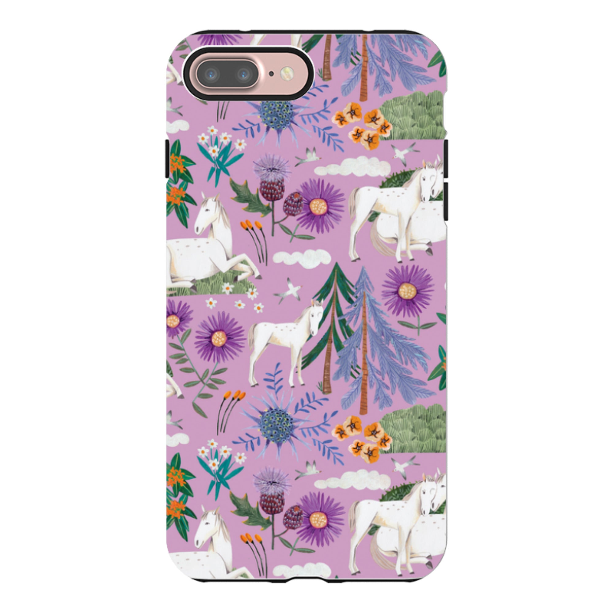 iPhone Tough Case - Horse Pattern II By Caroline Bonne Muller