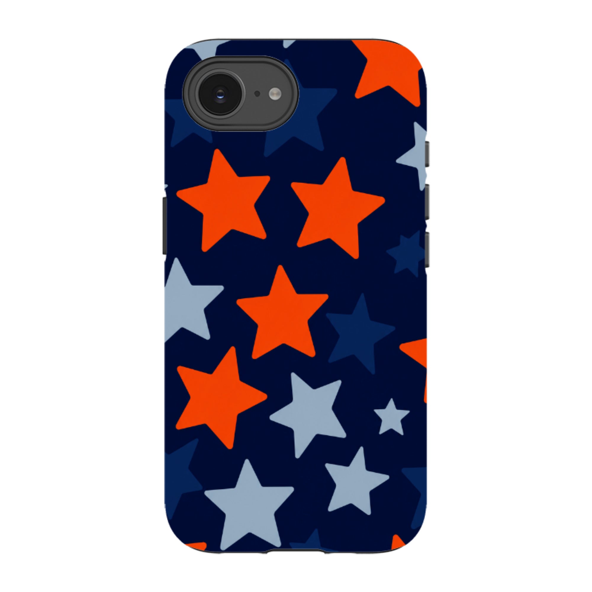 iPhone Tough Case - Navy Blue & Orange Star