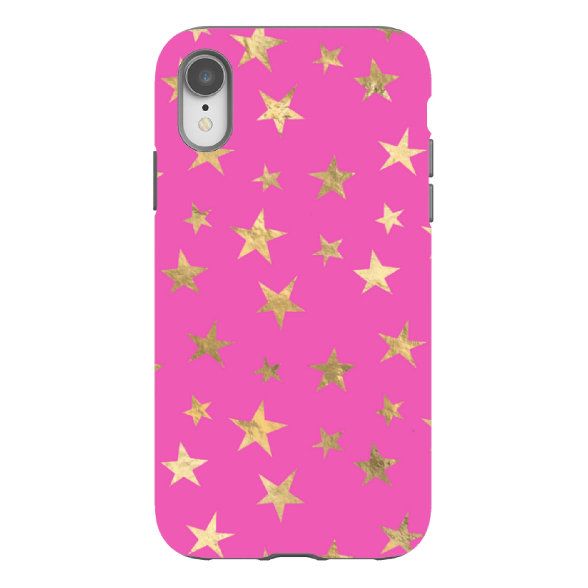 iPhone Tough Case - Pink and Gold Stars