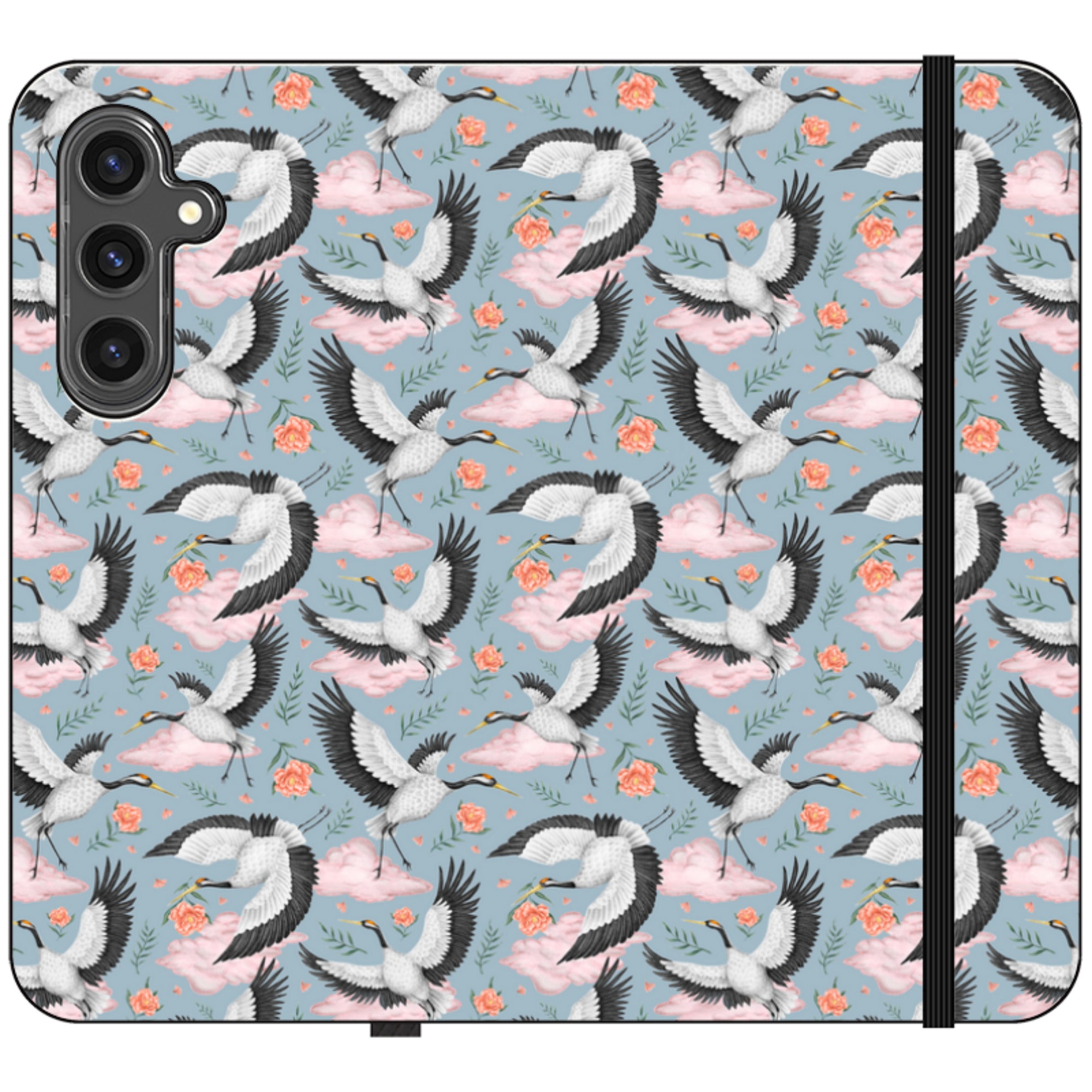 Flight of the Cranes Wallet Case By Catherine Rowe
