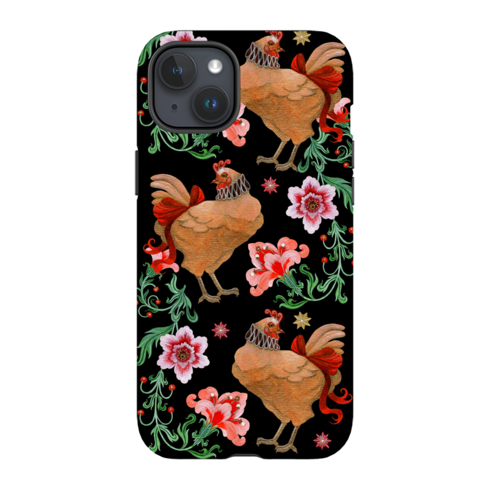 iPhone MagSafe Tough Case - Three French Hens By Maria Matos