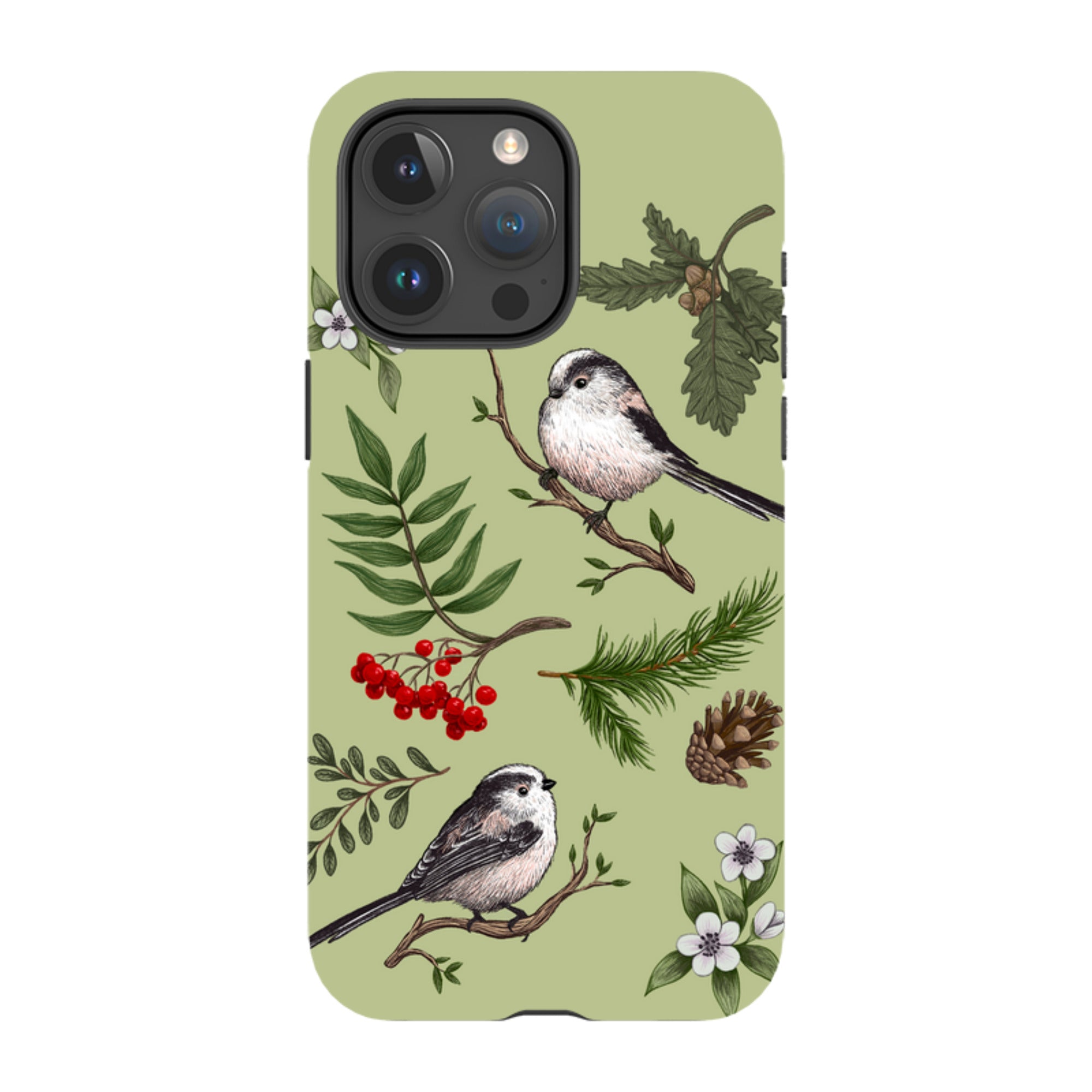 iPhone Tough Case - Longtail Tits By Anna Stead