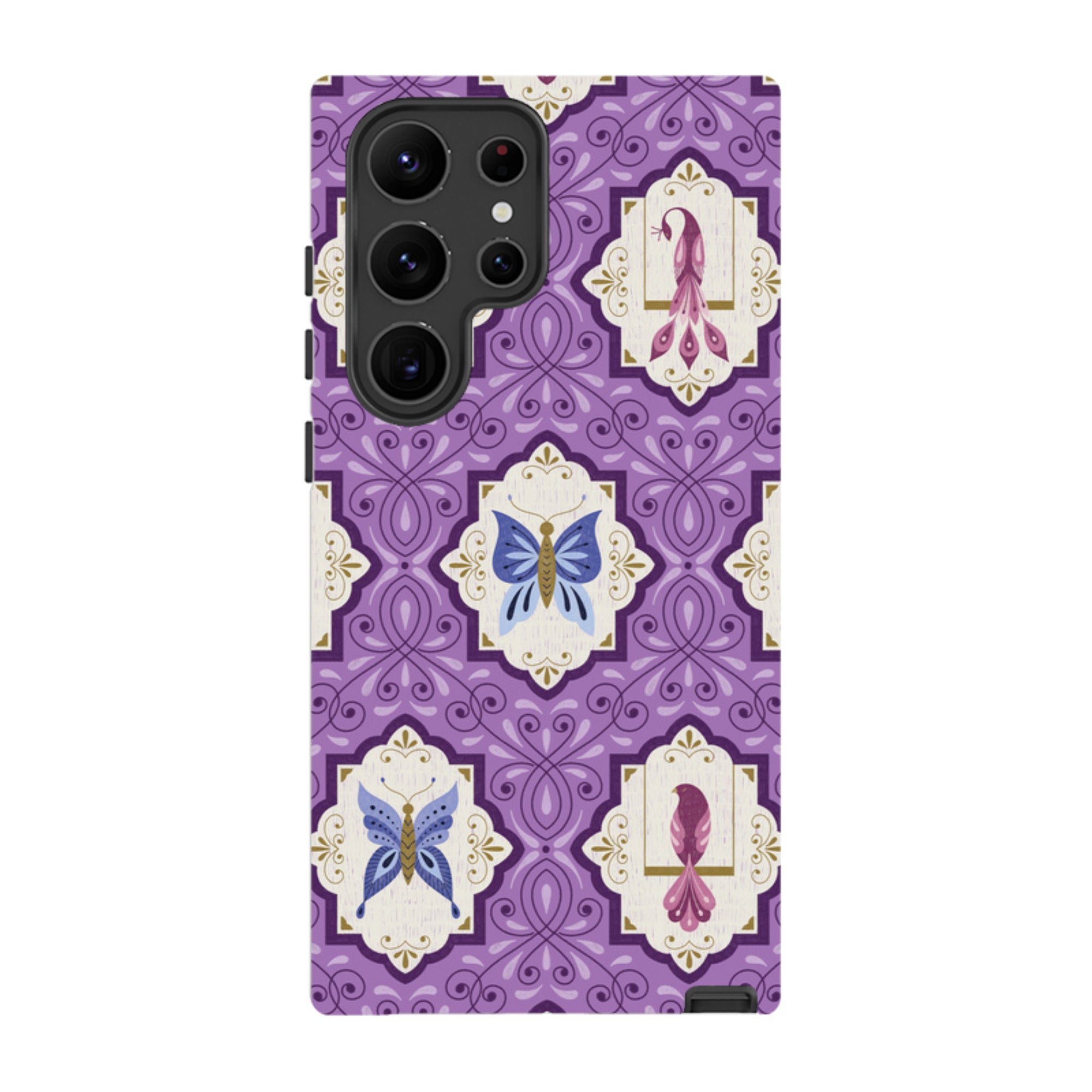 Samsung Tough Case - Wingframes Med Purple By Jenny Zemanek