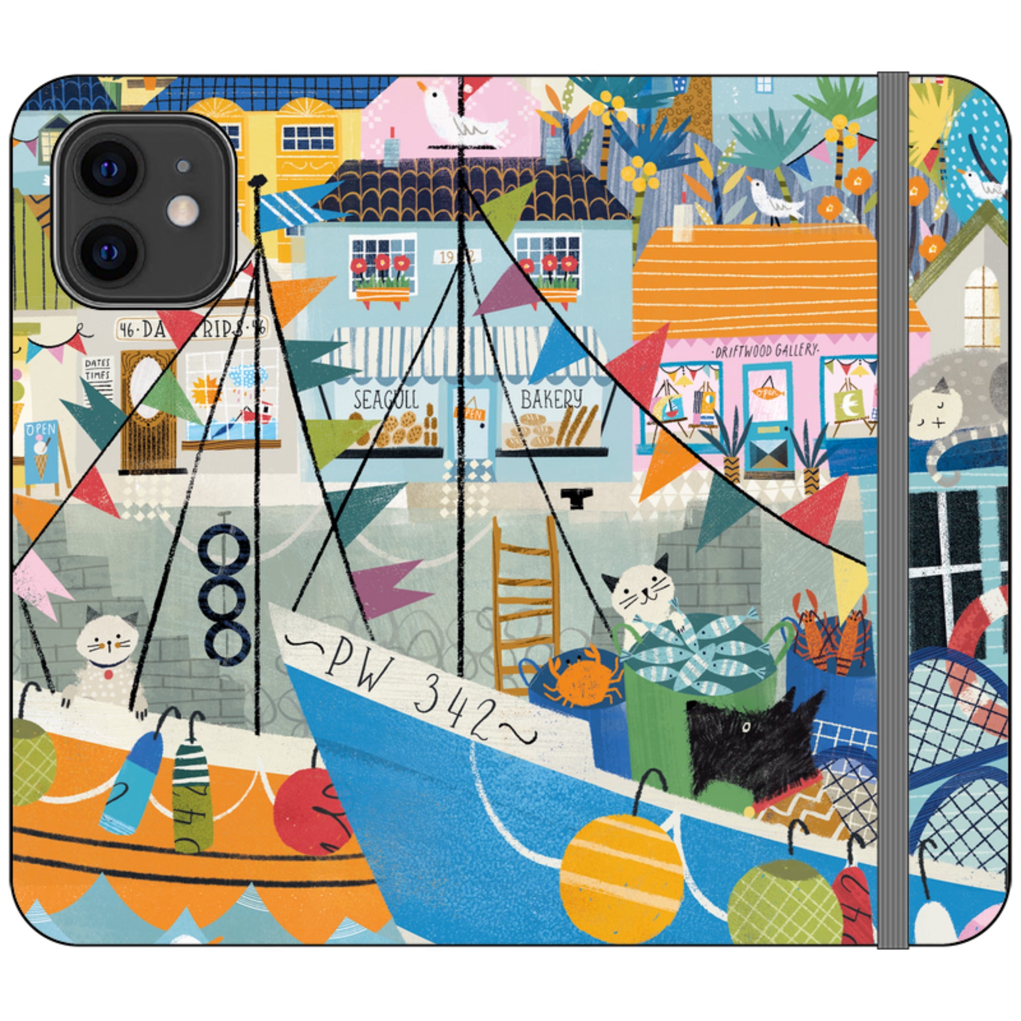 Night Harbour Wallet Case By Ali Brookes