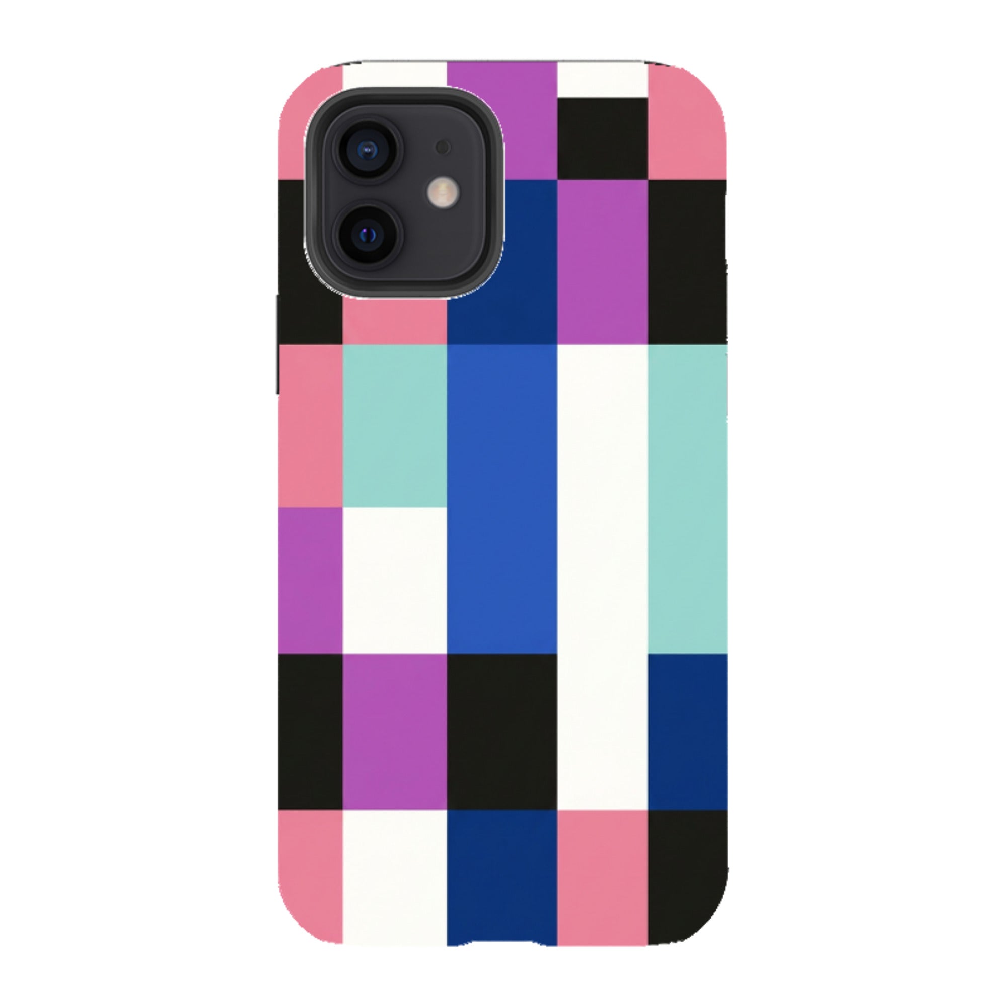 iPhone Tough Case - Pastel Cyberpunk Checkerboard