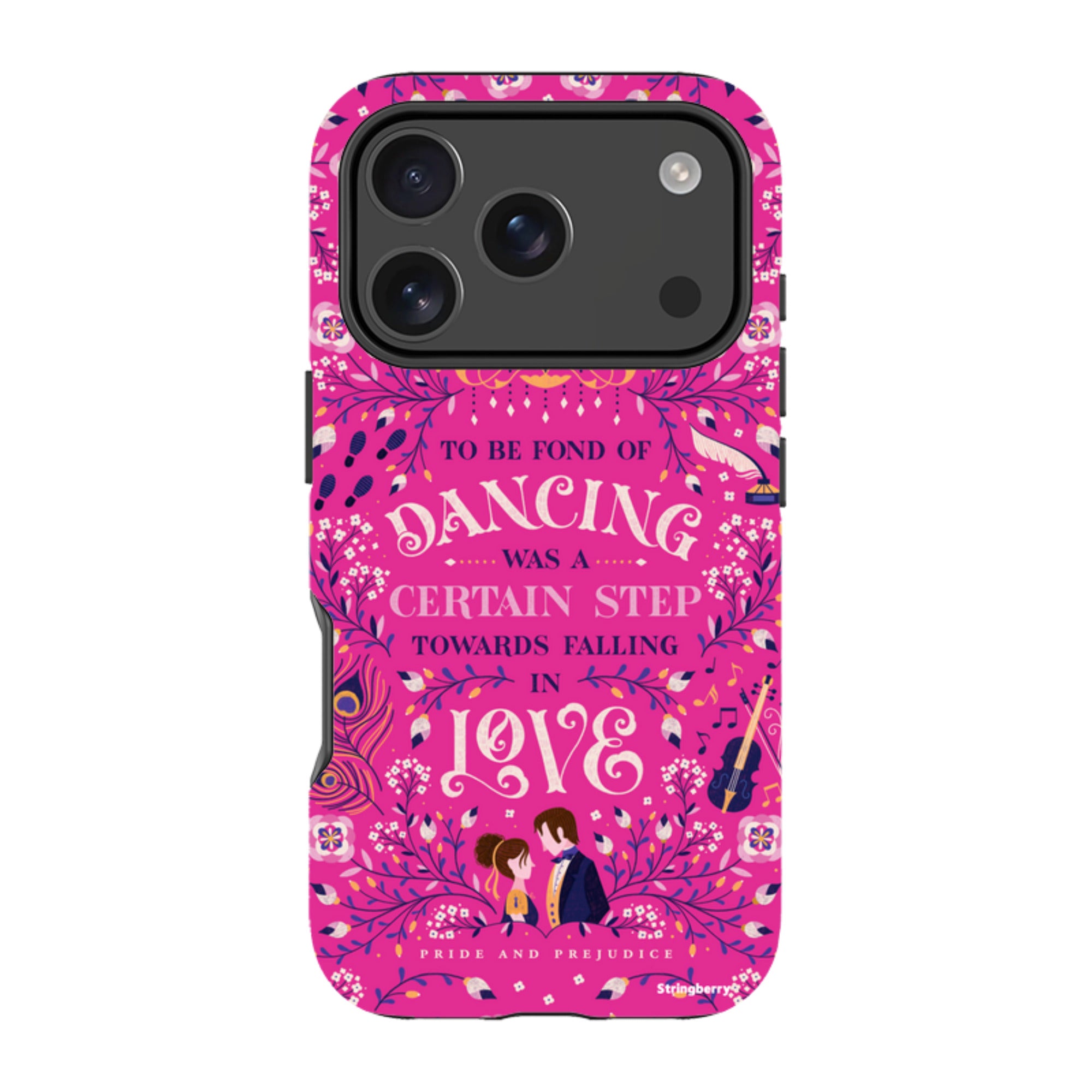 iPhone Tough Case - Pride And Prejudice Pink By Jenny Zemanek