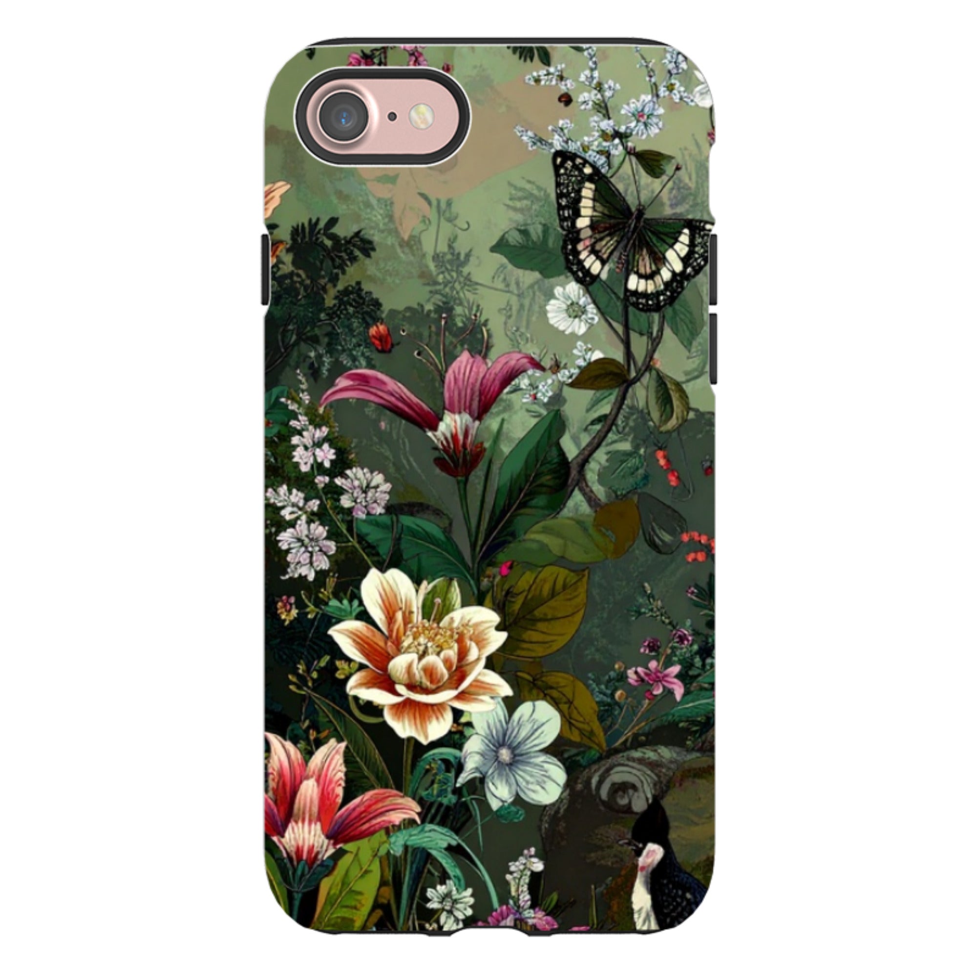iPhone Tough Case - Green Vyne Butterfly