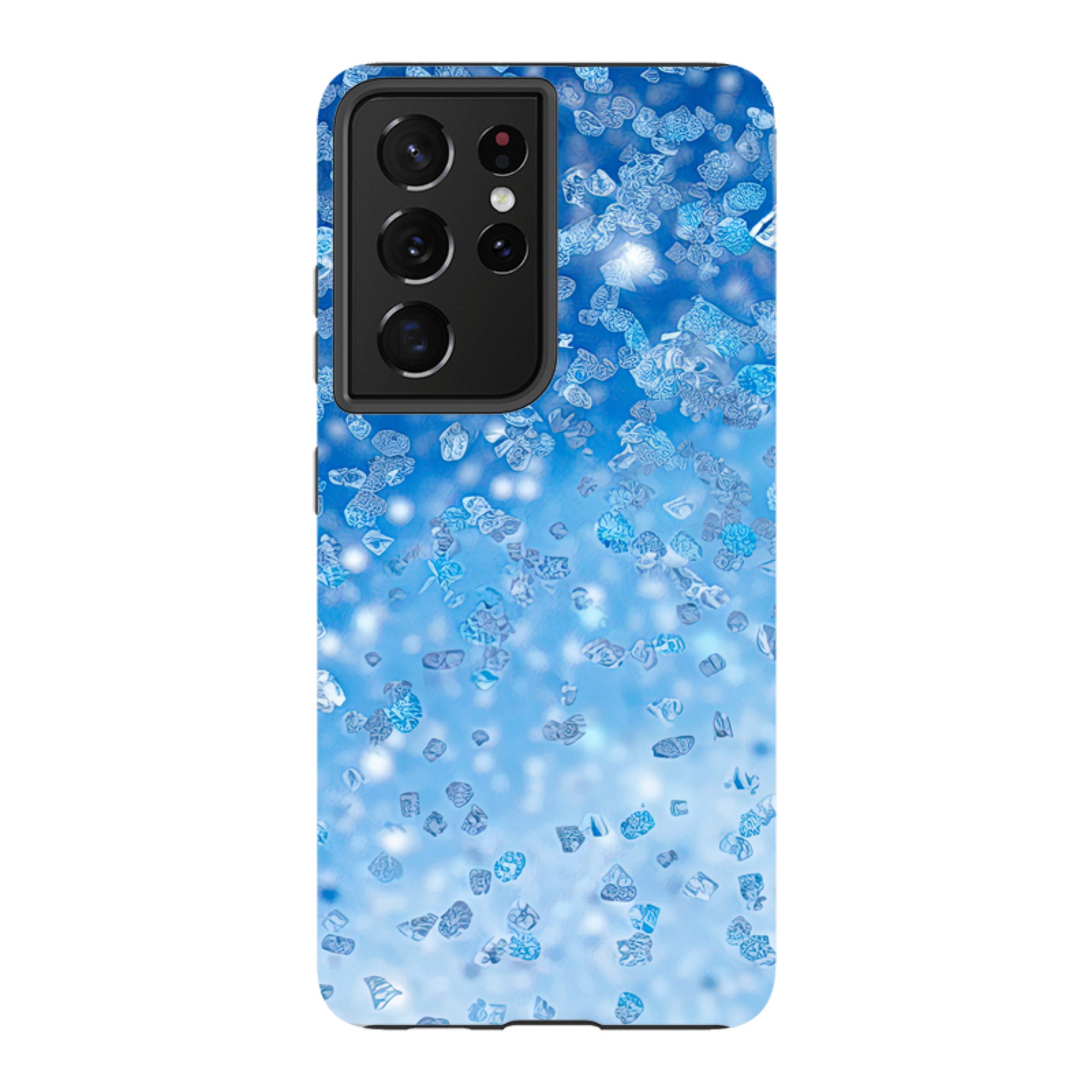 Samsung Tough Case - Blue Glitter (Case Does Not Glitter)
