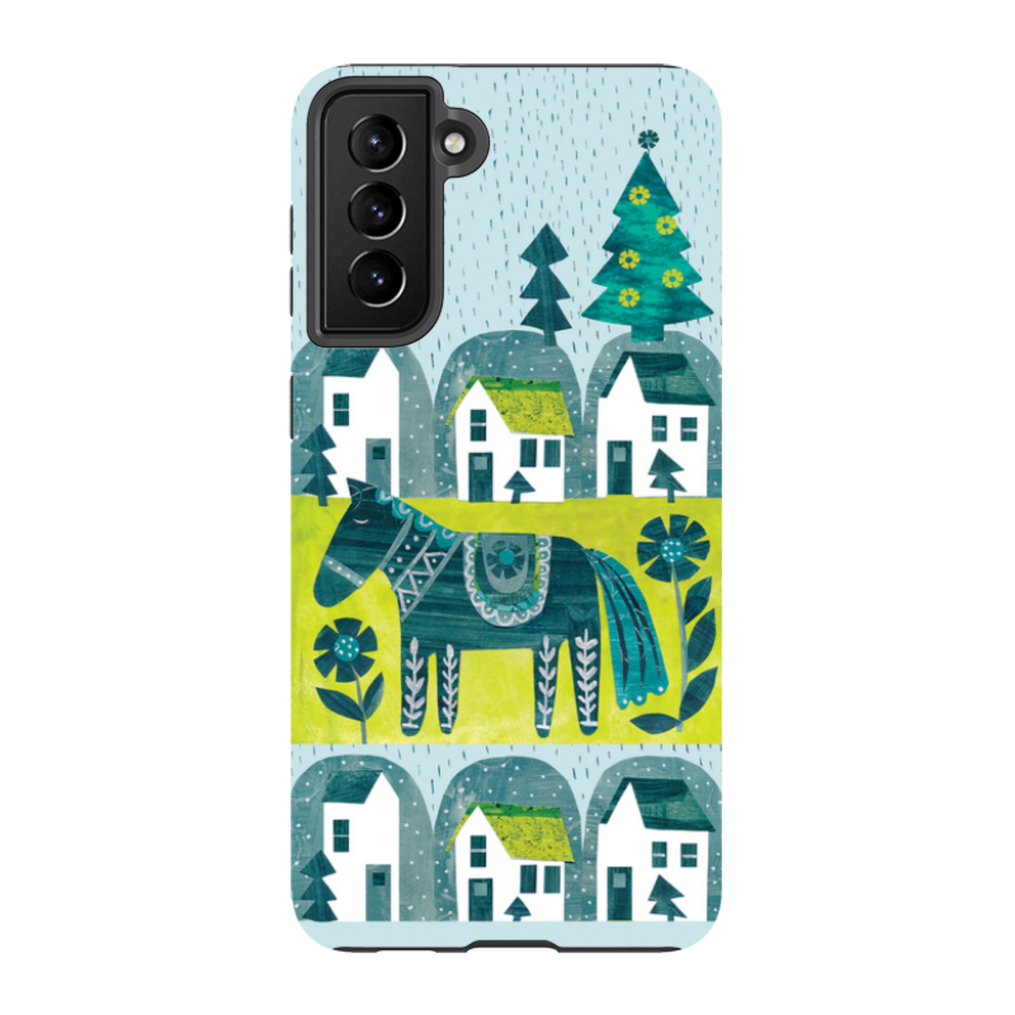 Samsung Tough Case - Winter Dala Horse By Tracey English