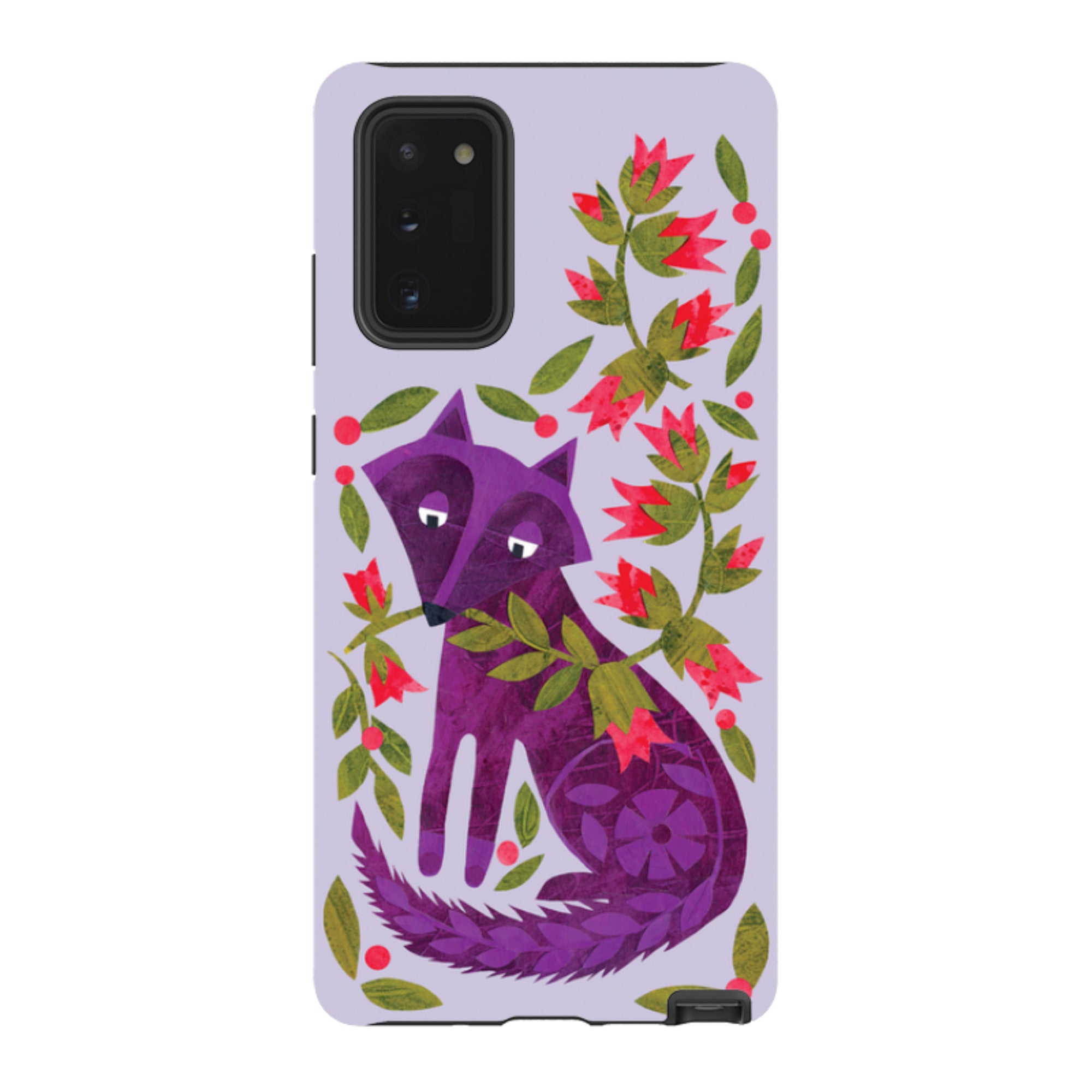 Samsung Tough Case - Purple Foxie By Tracey English