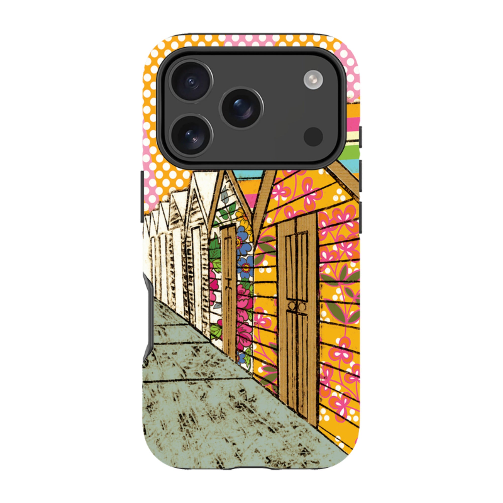 iPhone MagSafe Tough Case -  Beach Huts By Amelia Bowman