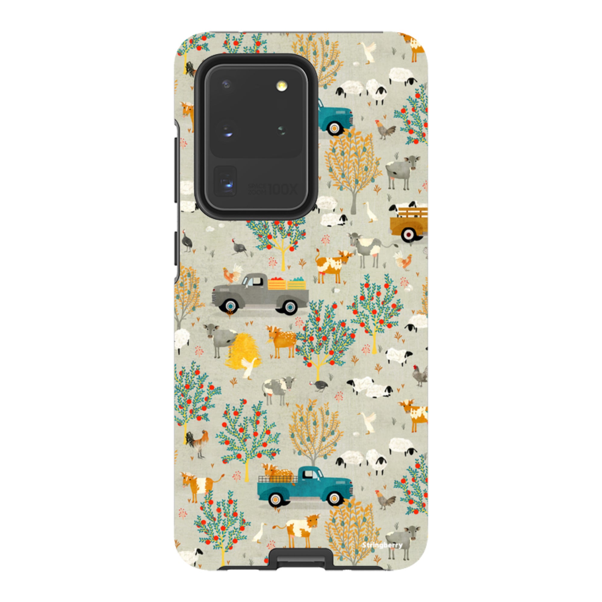 Samsung Tough Case - Farm Life Grey By Katherine Quinn
