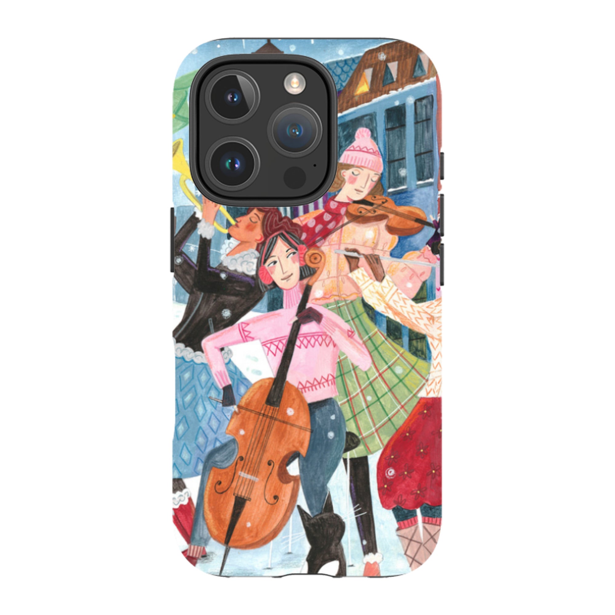 iPhone Tough Case - Musical Winter By Caroline Bonne Muller