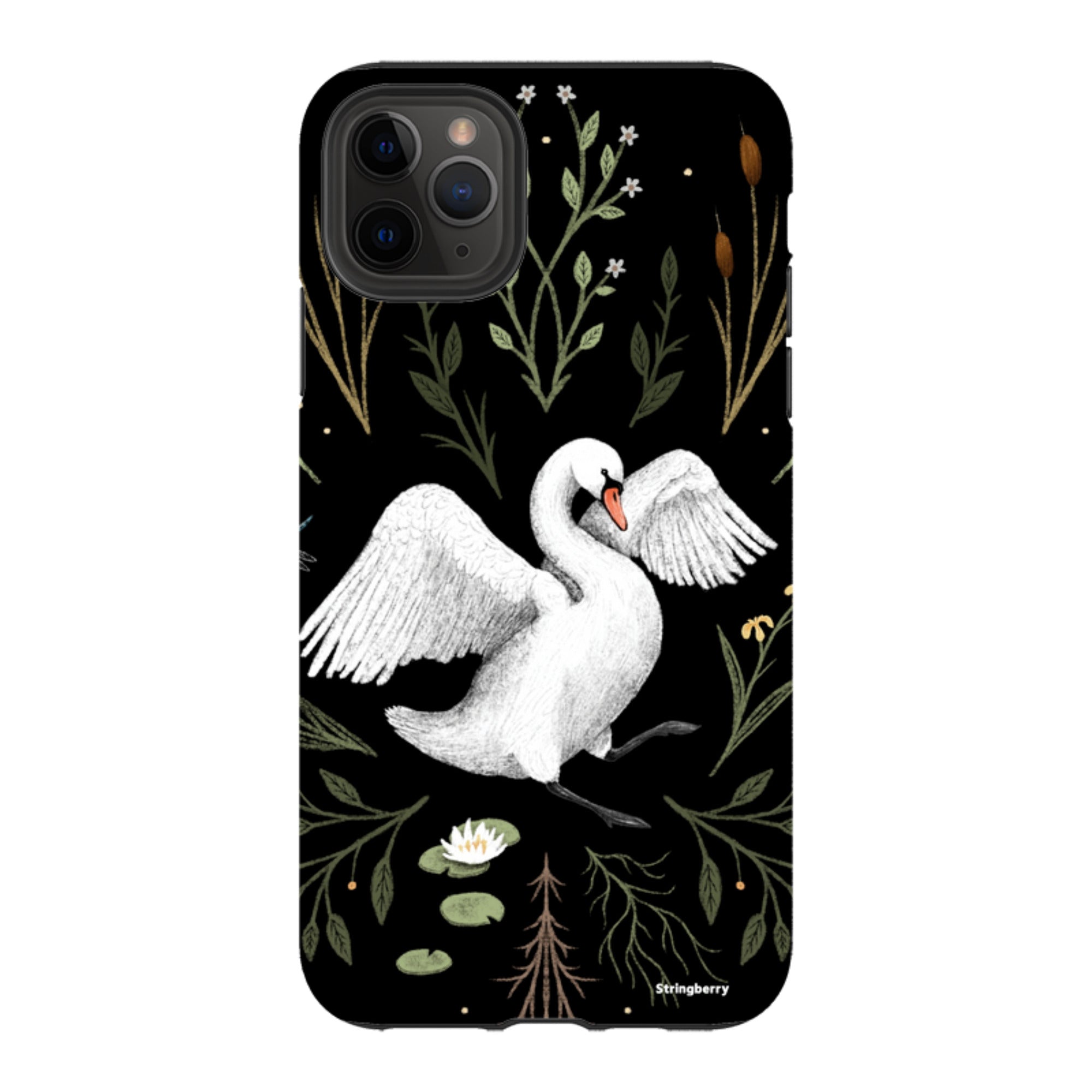 iPhone Tough Case - Swan By Anna Stead