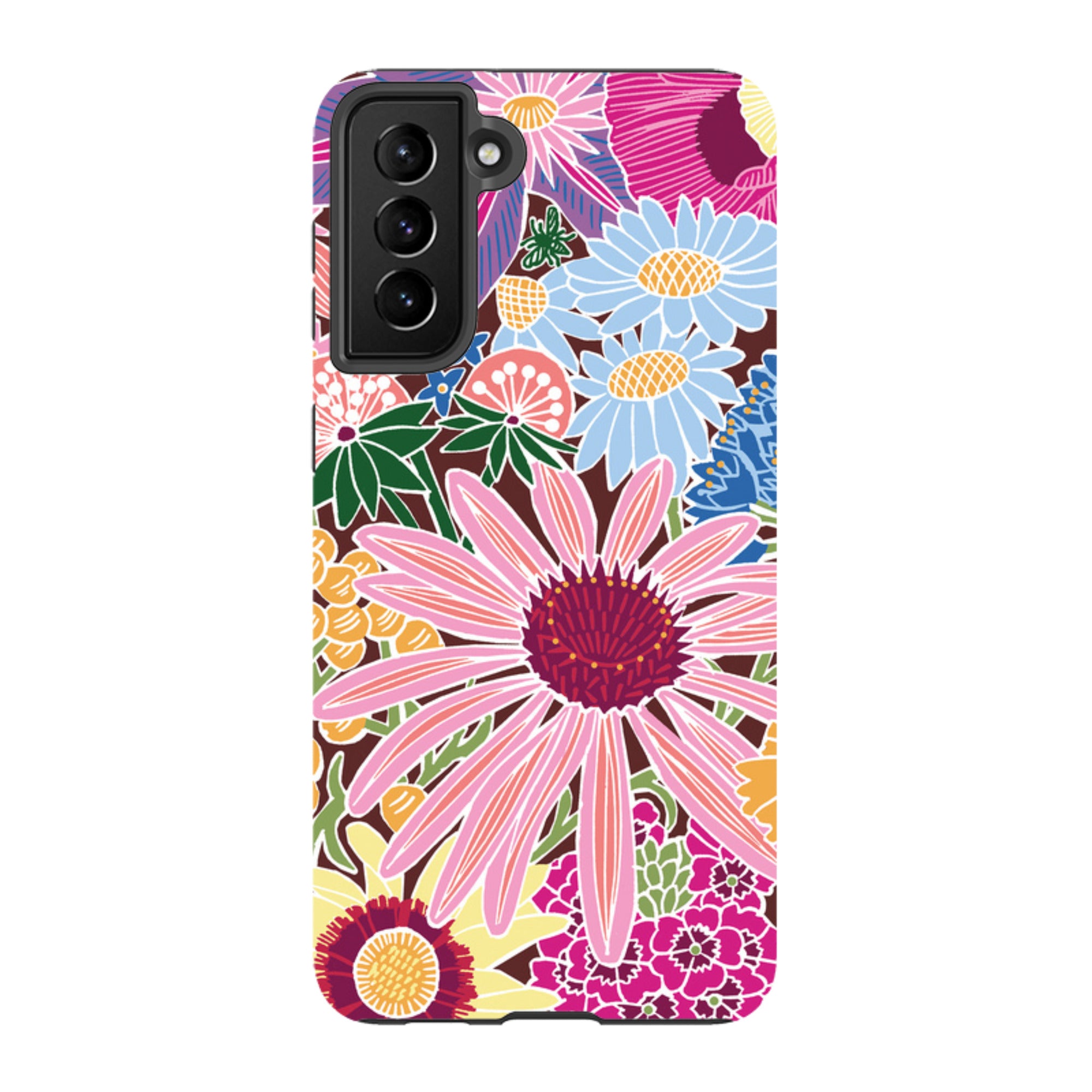 Samsung Tough Case - Jigsaw Floral 1 By kate Heiss