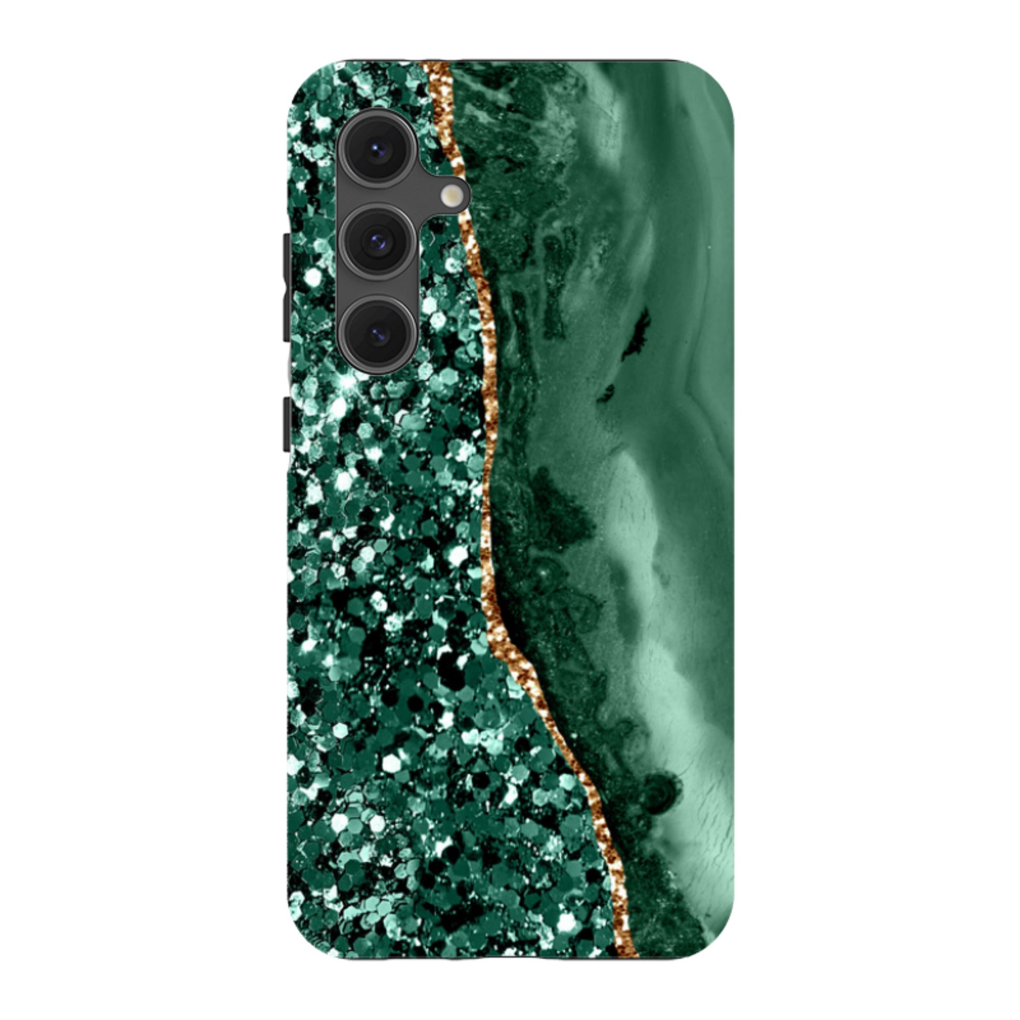 Samsung Tough Case - Green Shade (case does not glitter)