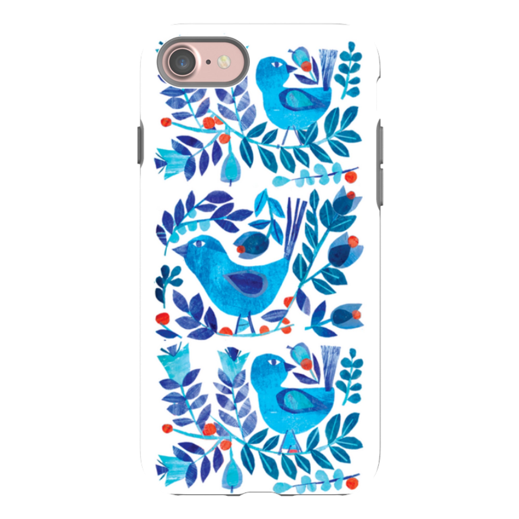 iPhone Tough Case - Scandi Birds By Tracey English