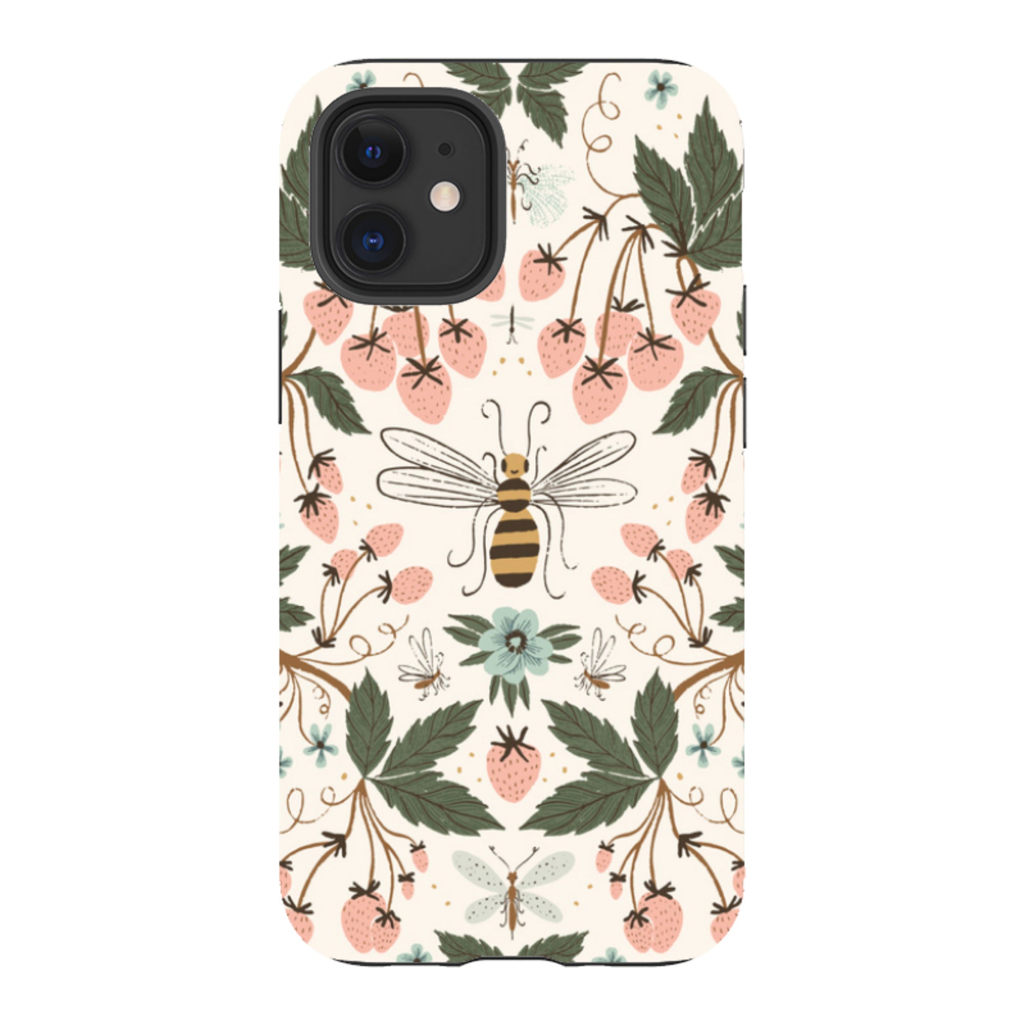 iPhone Tough Case - Bugs And Berries By Meghann Rader