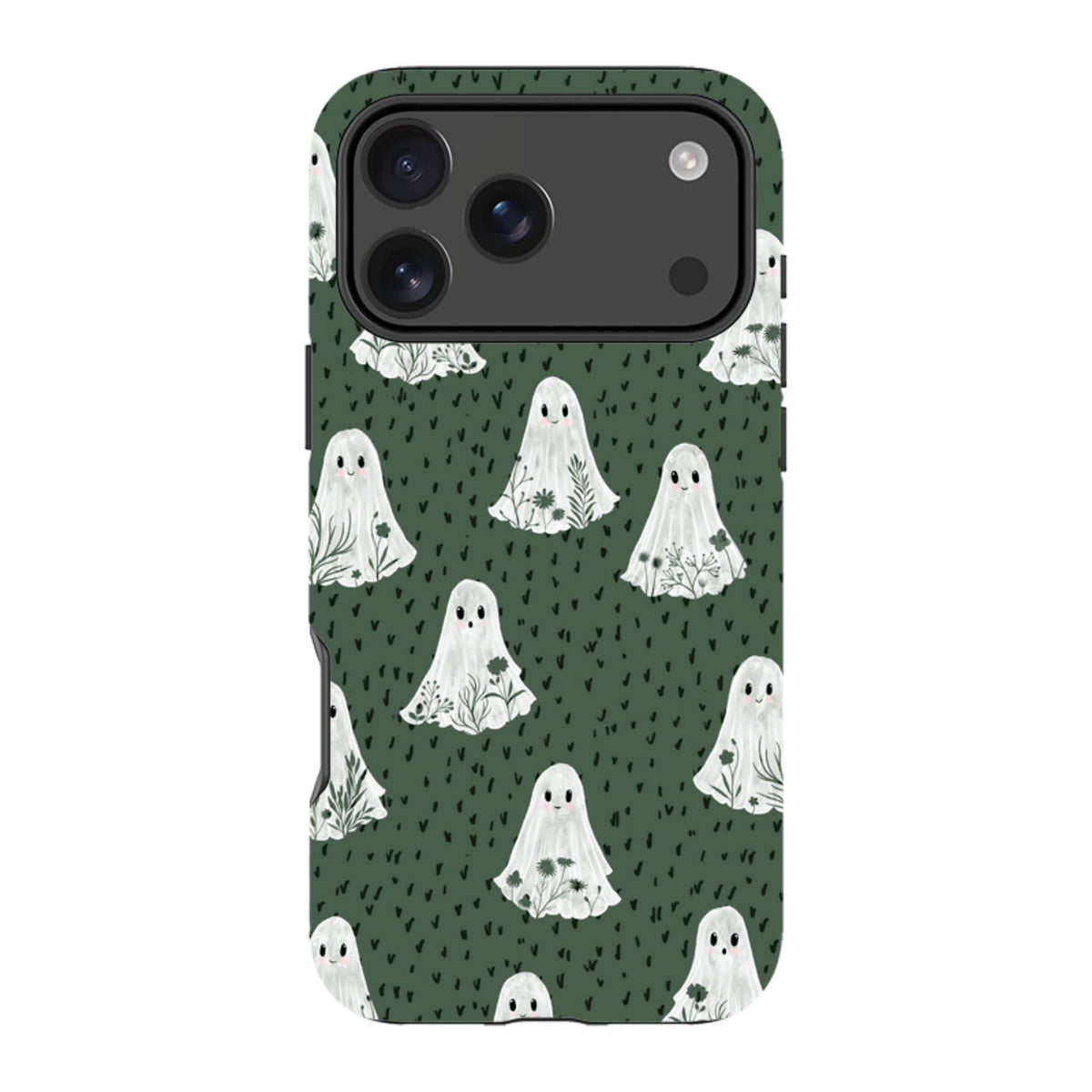 iPhone Tough Case - Floral Ghosts - Pine By Katherine Quinn