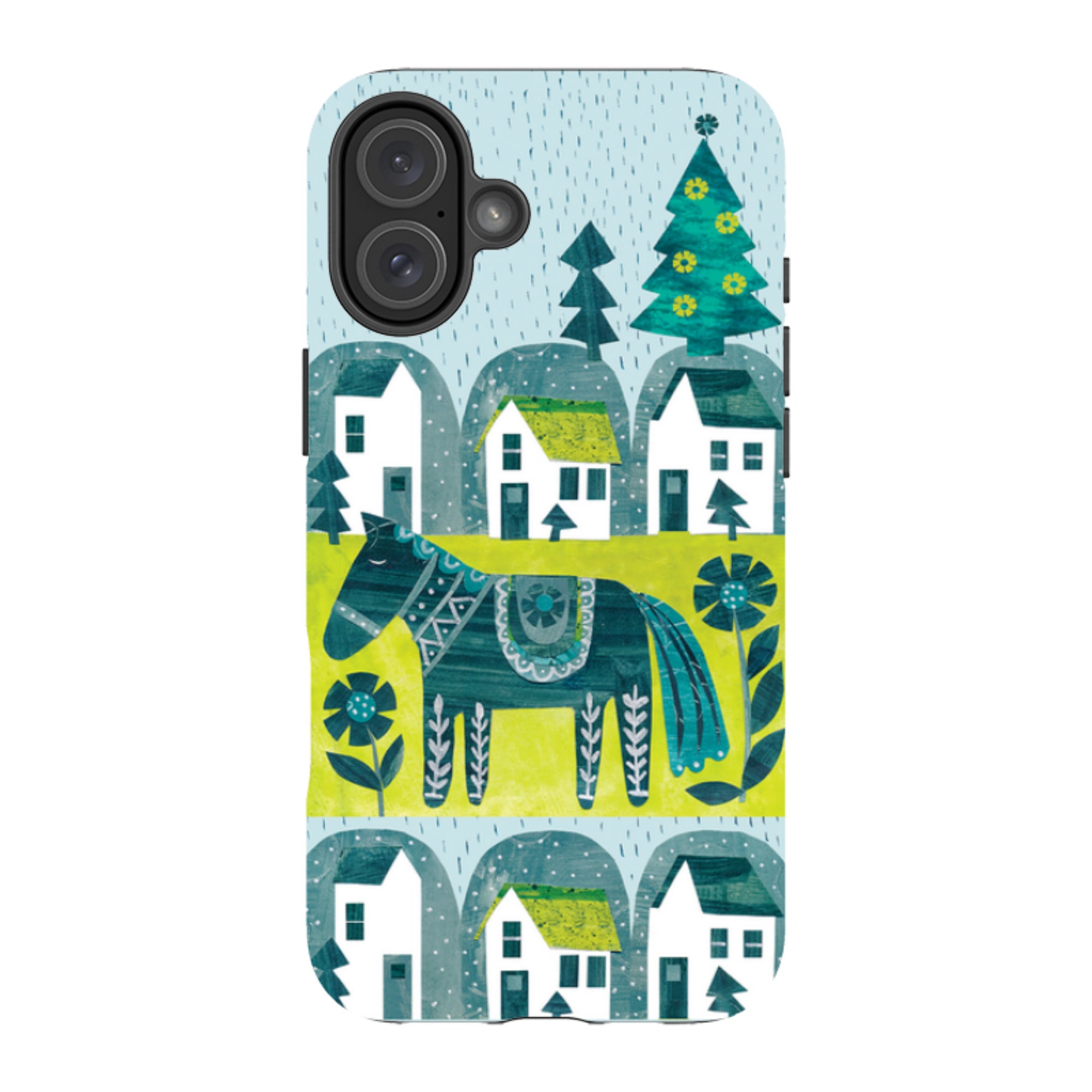 iPhone MagSafe Tough Case - Winter Dala House By Tracey English