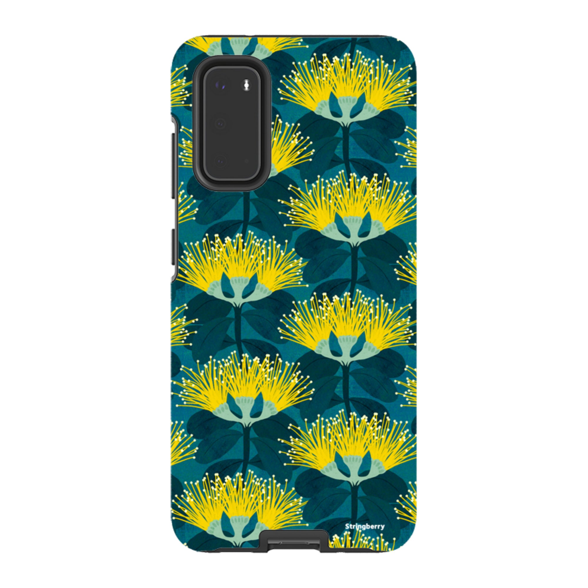 Samsung Tough Case - Pohutukawa Yellow And Blue By Katherine Quinn