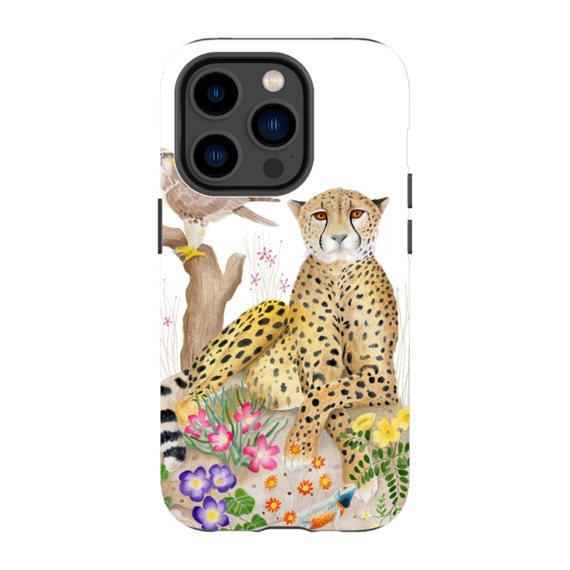 iPhone Tough Case - Botswana Cheetah By Bex Parkin