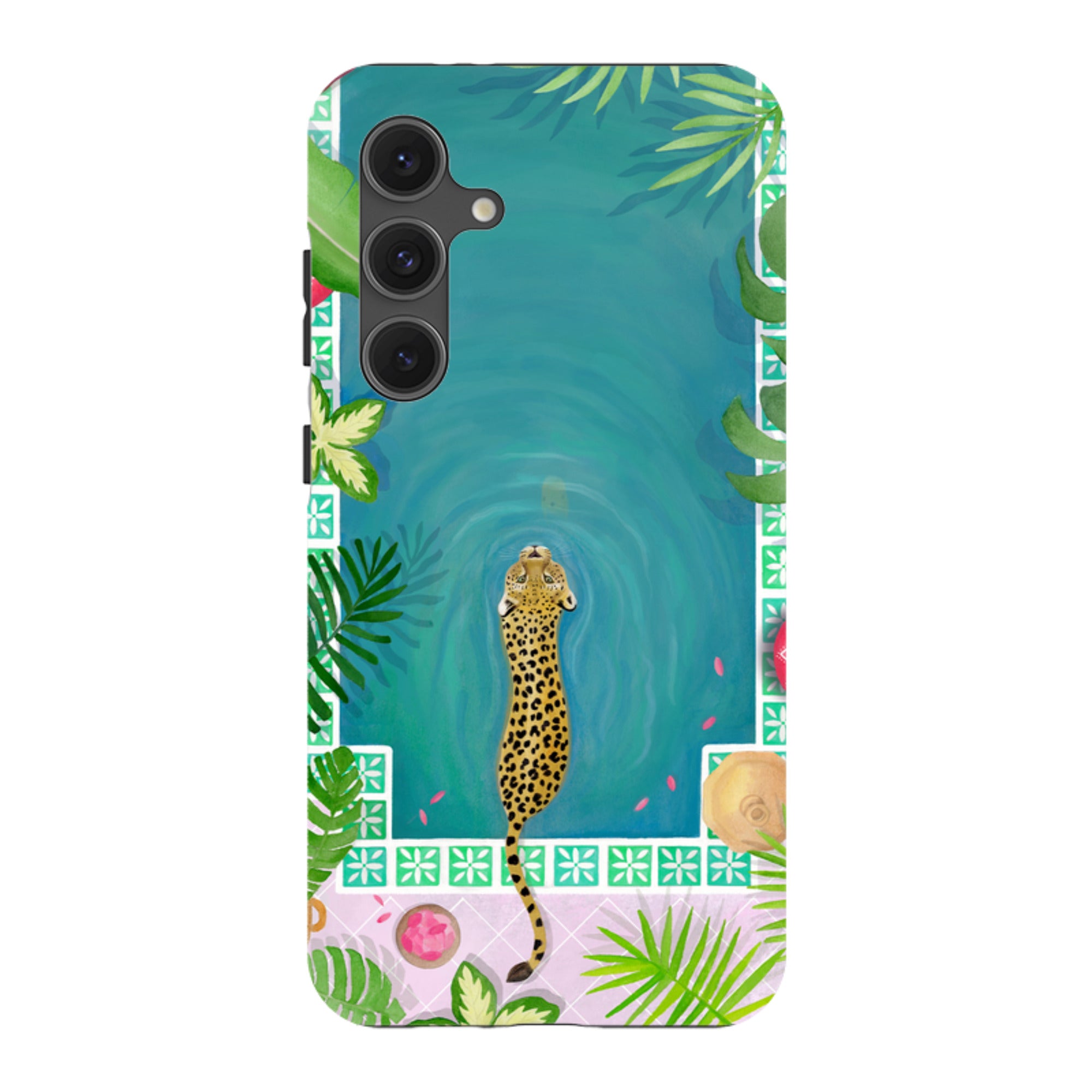 Samsung Tough Case - Morocco Pool Leopard By Bex Parkin