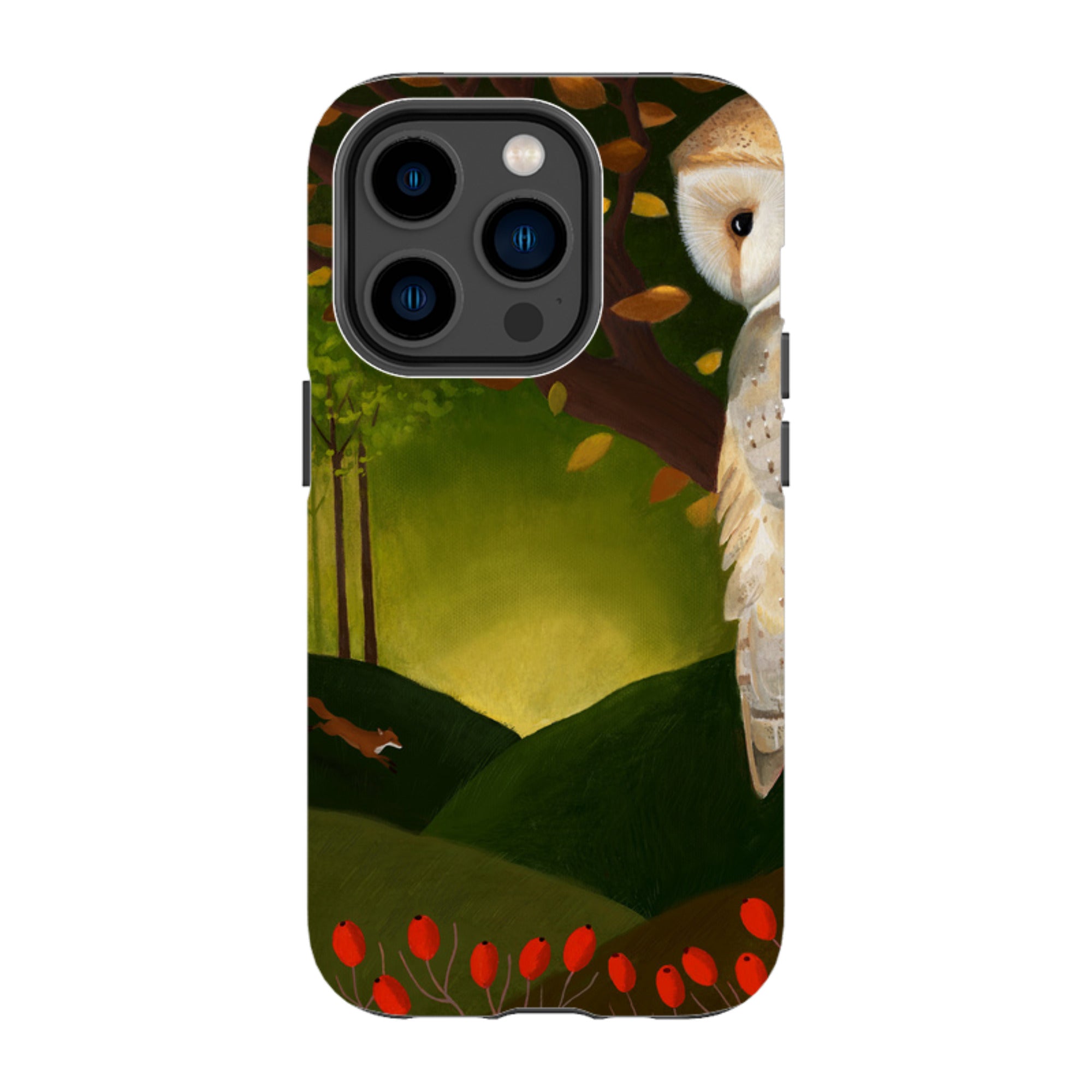 iPhone Tough Case - Autumn Owl And Fox By Bex Parkin