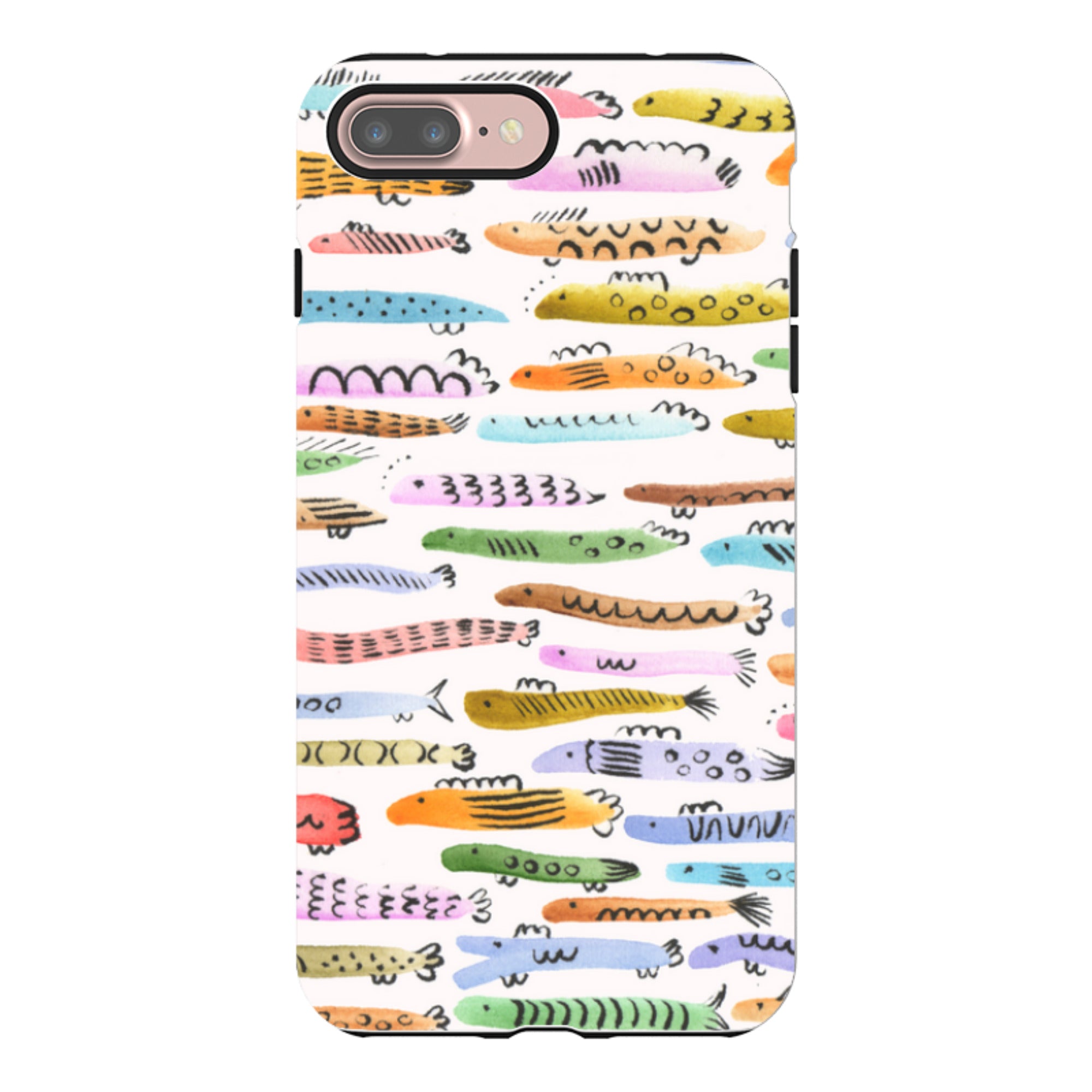 iPhone Tough Case - Colourful Fishes By Gabriela Larios