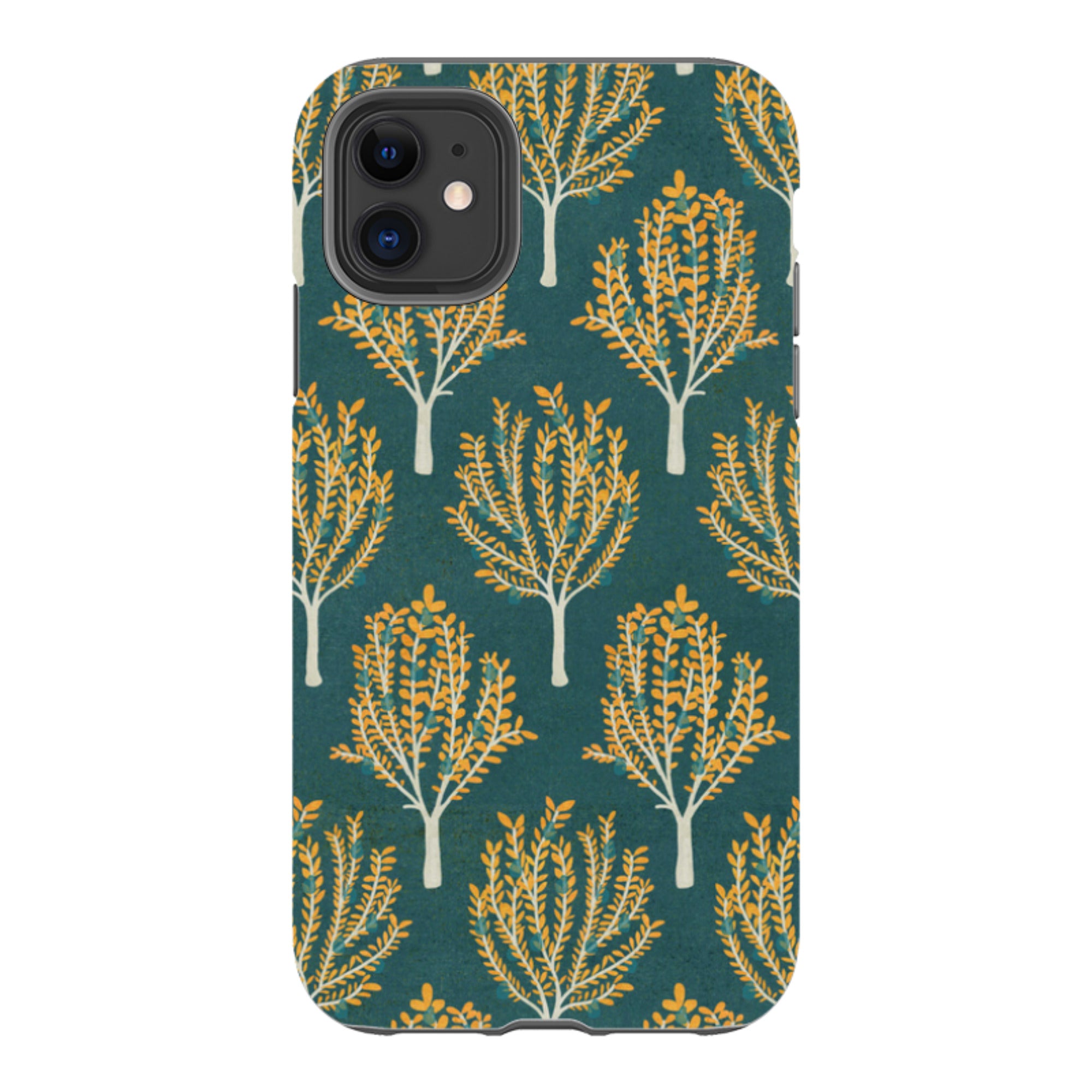 iPhone Tough Case - Pear Trees Teal By Katherine Quinn