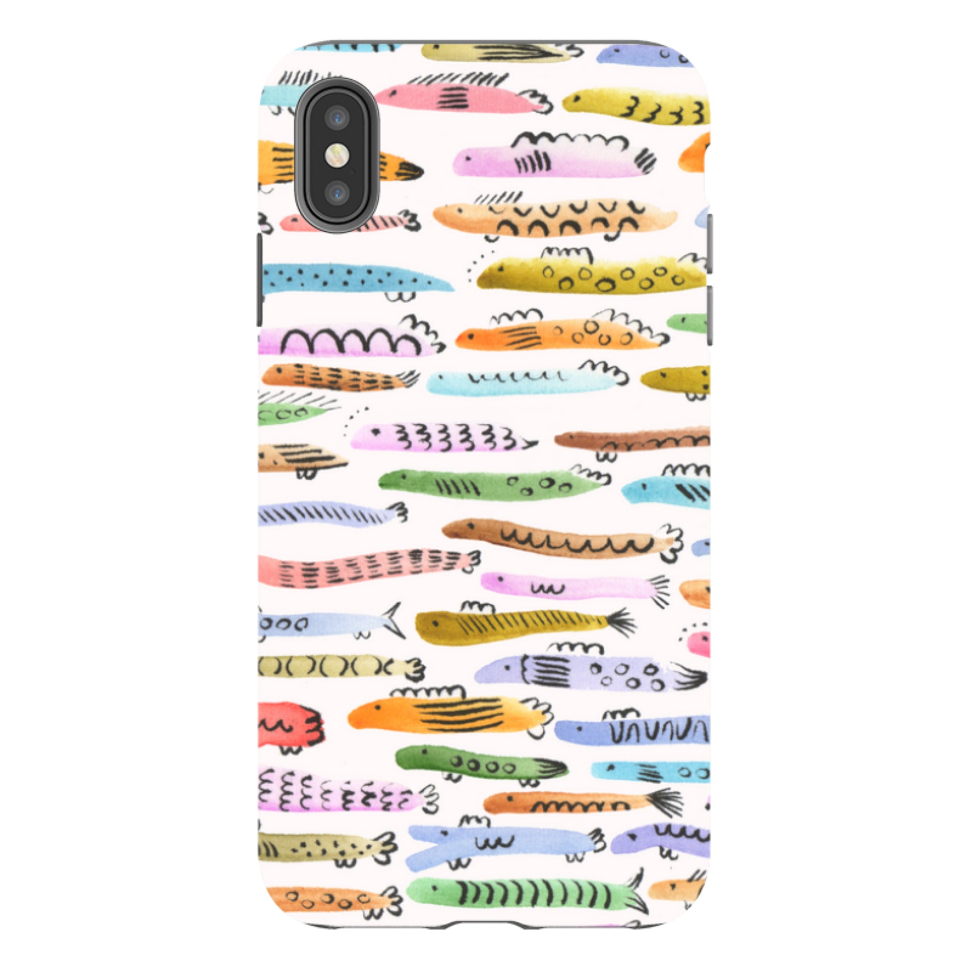 iPhone Tough Case - Colourful Fishes By Gabriela Larios