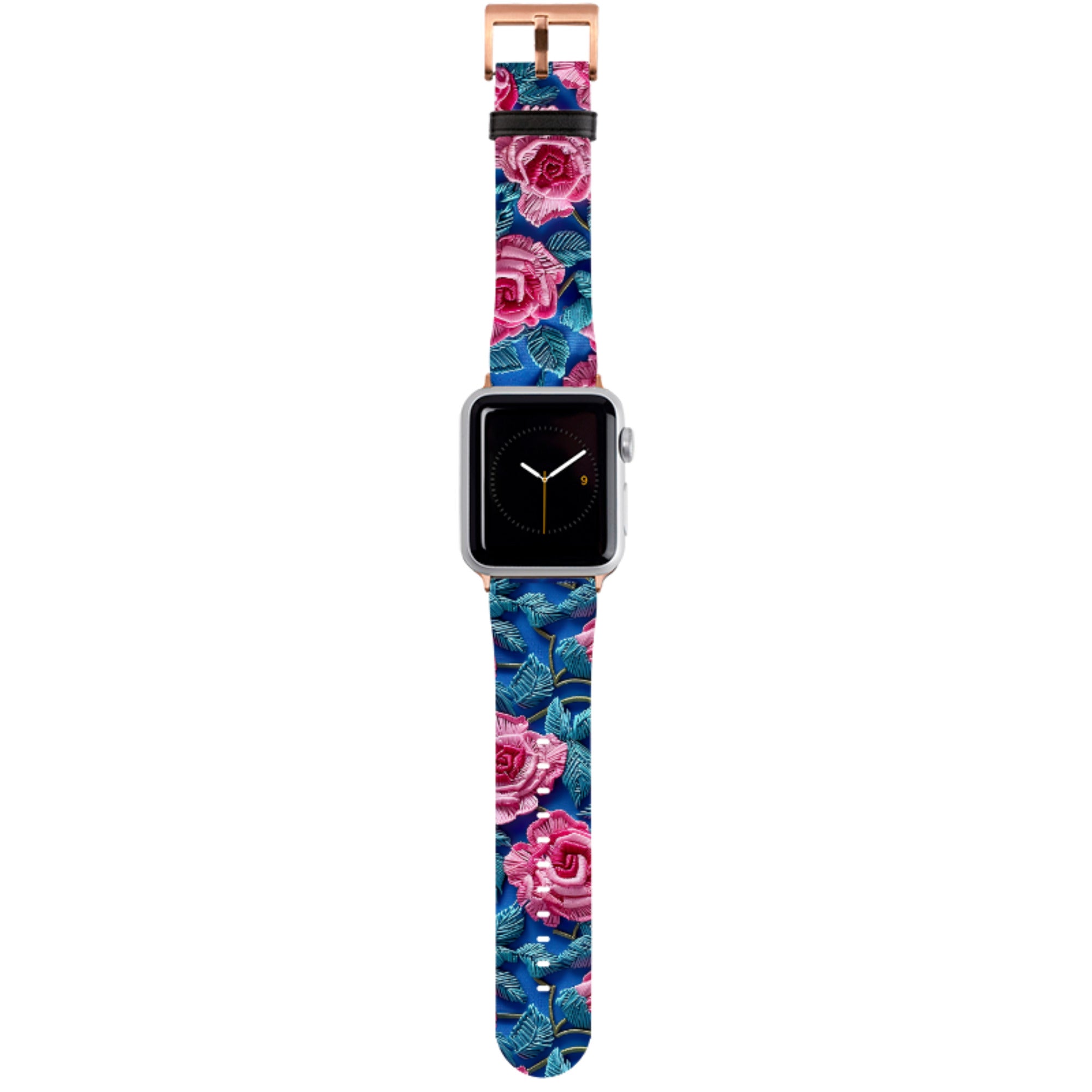 Blue Summer Roses Apple Watch Strap
