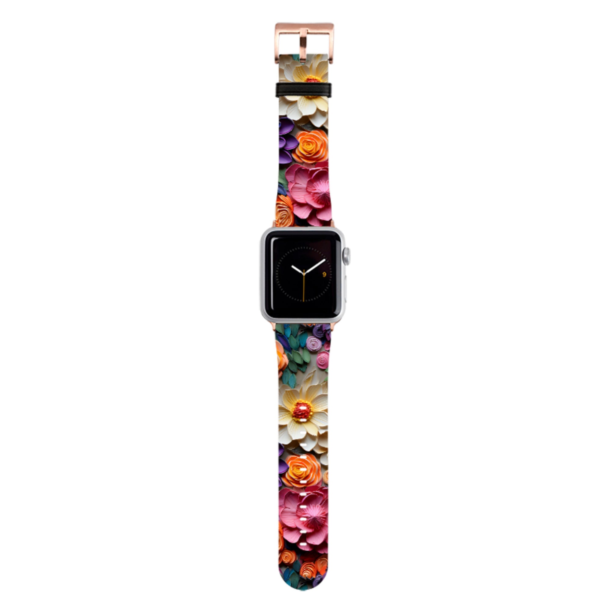 Violet Floral Apple Watch Strap