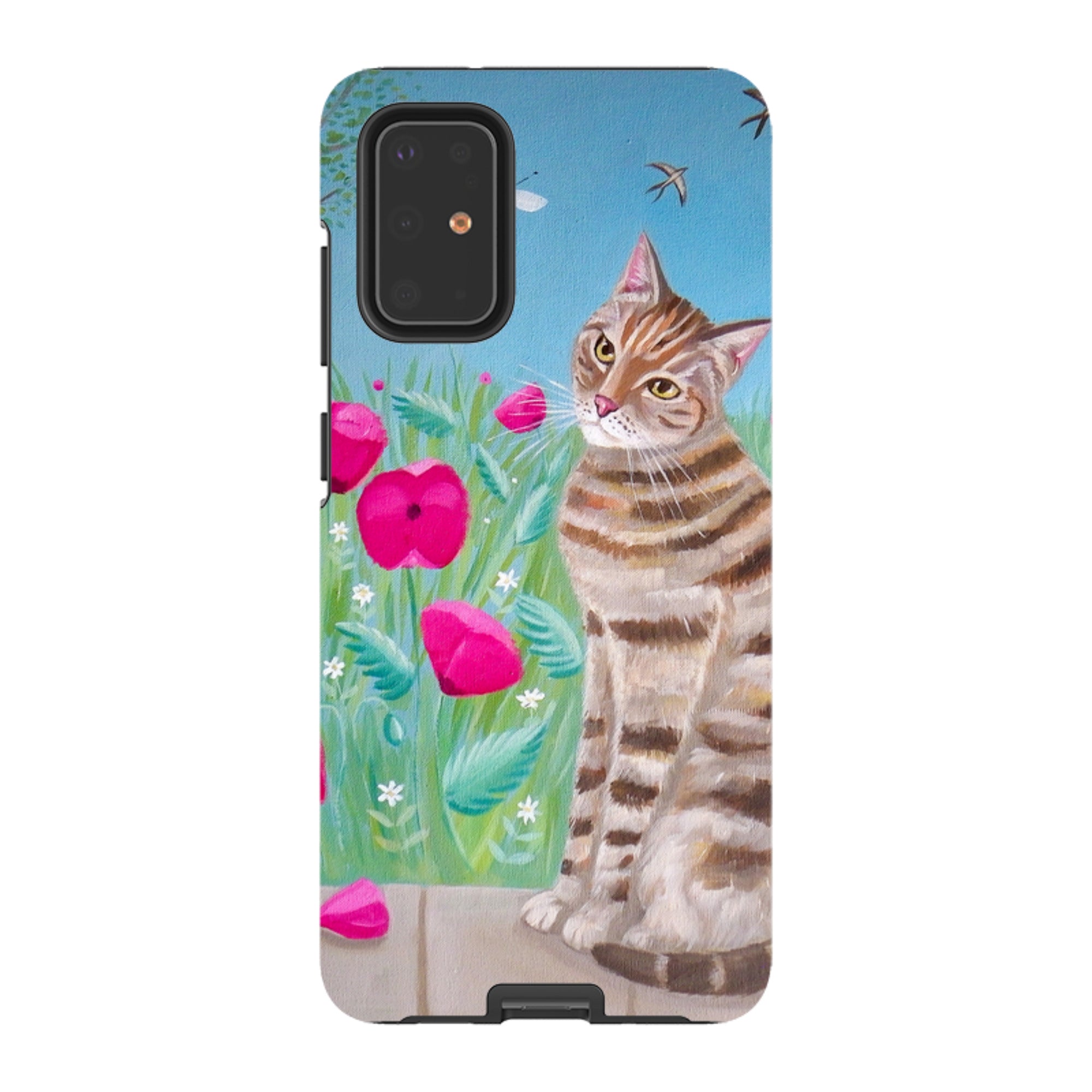 Samsung Tough Case - Cat Floral By Mary Stubberfield