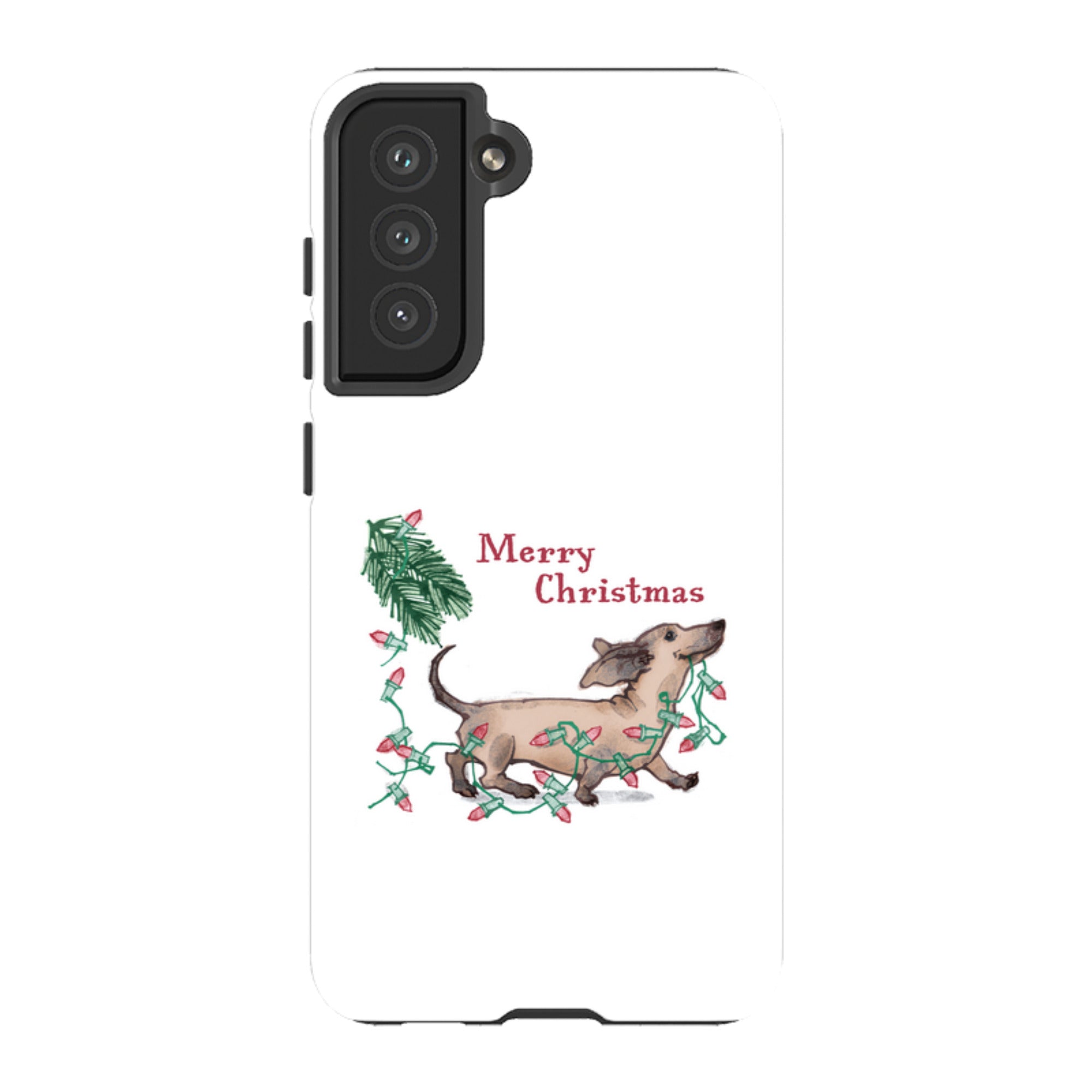 Samsung Tough Case - Christmas Dachshund By Liane Payne