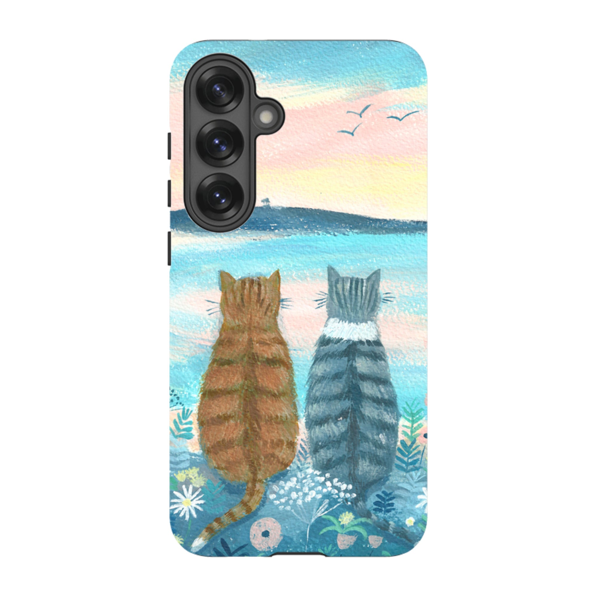 Samsung Tough Case - Sunset Cats 2 By Mary Stubberfield