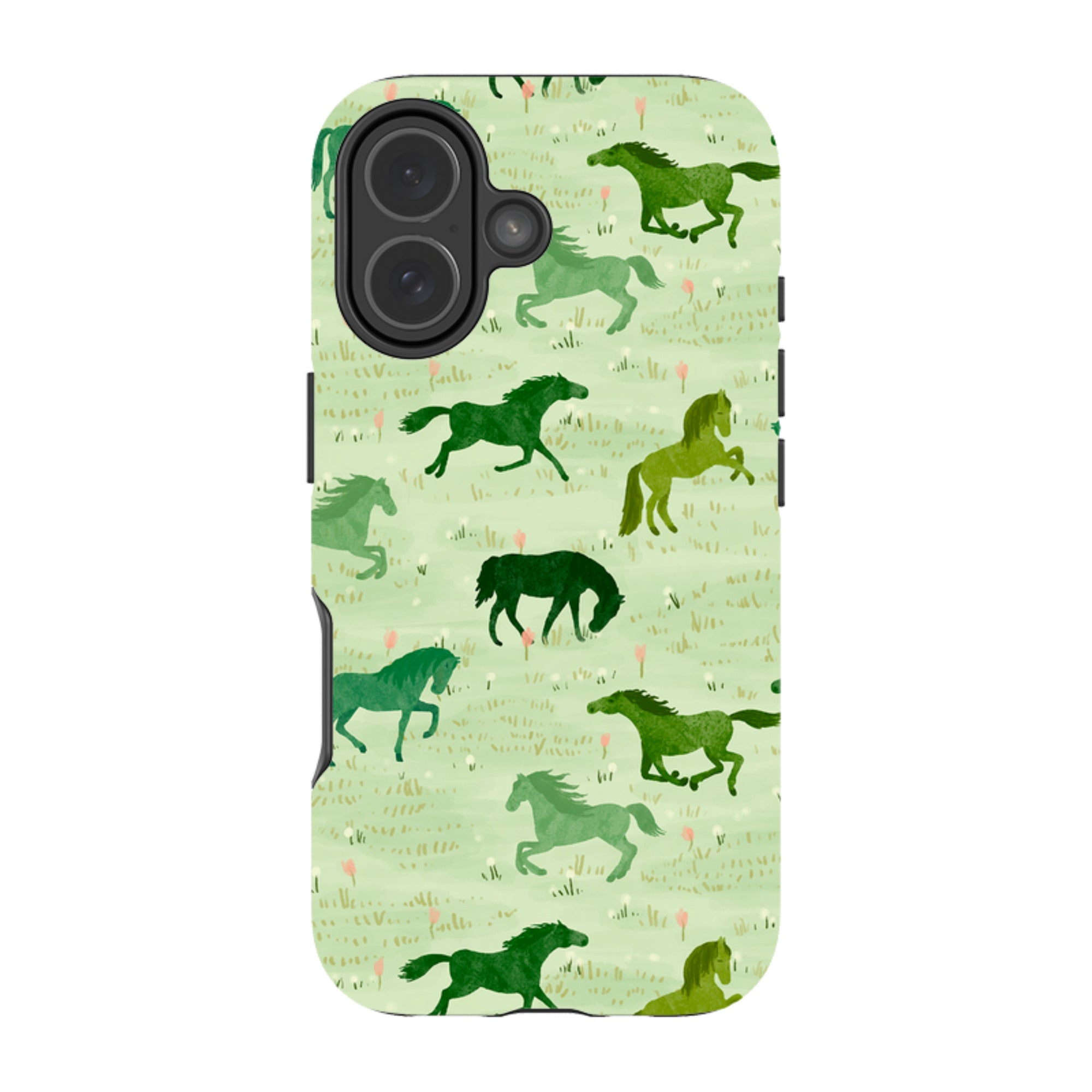 iPhone MagSafe Tough Case - Wild Horses Meadow By Katherine Quinn