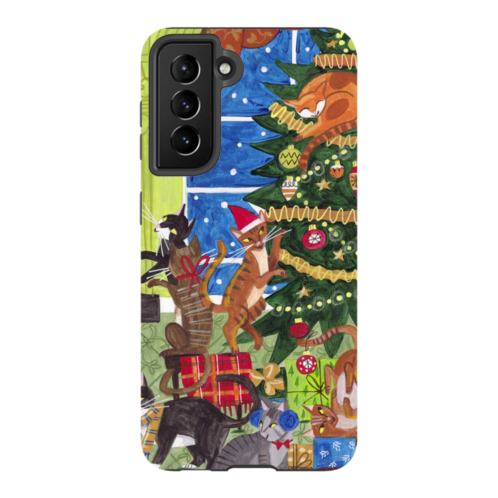 Samsung Tough Case - Christmas cats By Caroline Bonne Muller