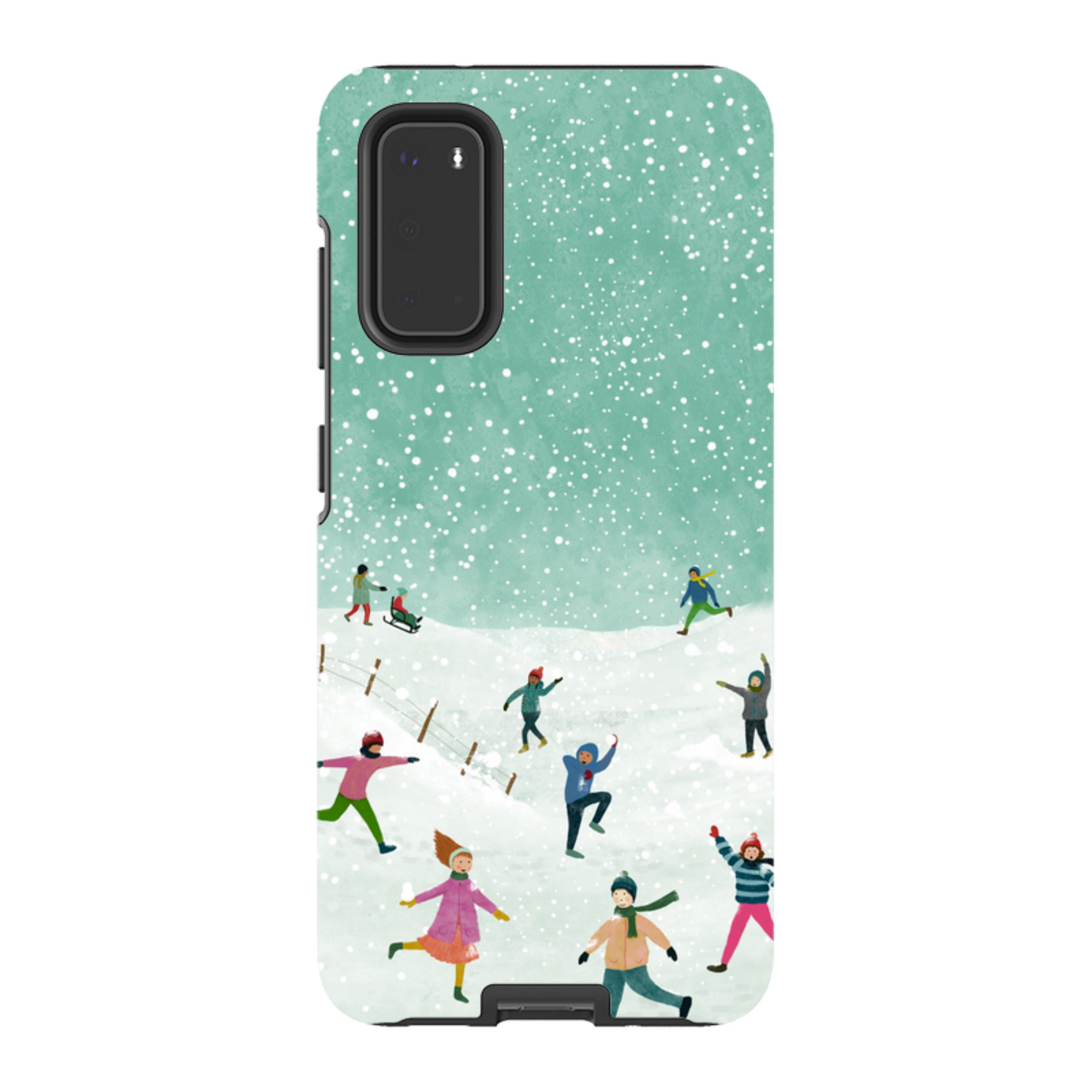 Samsung Tough Case - Snowball Fight By Katherine Quinn