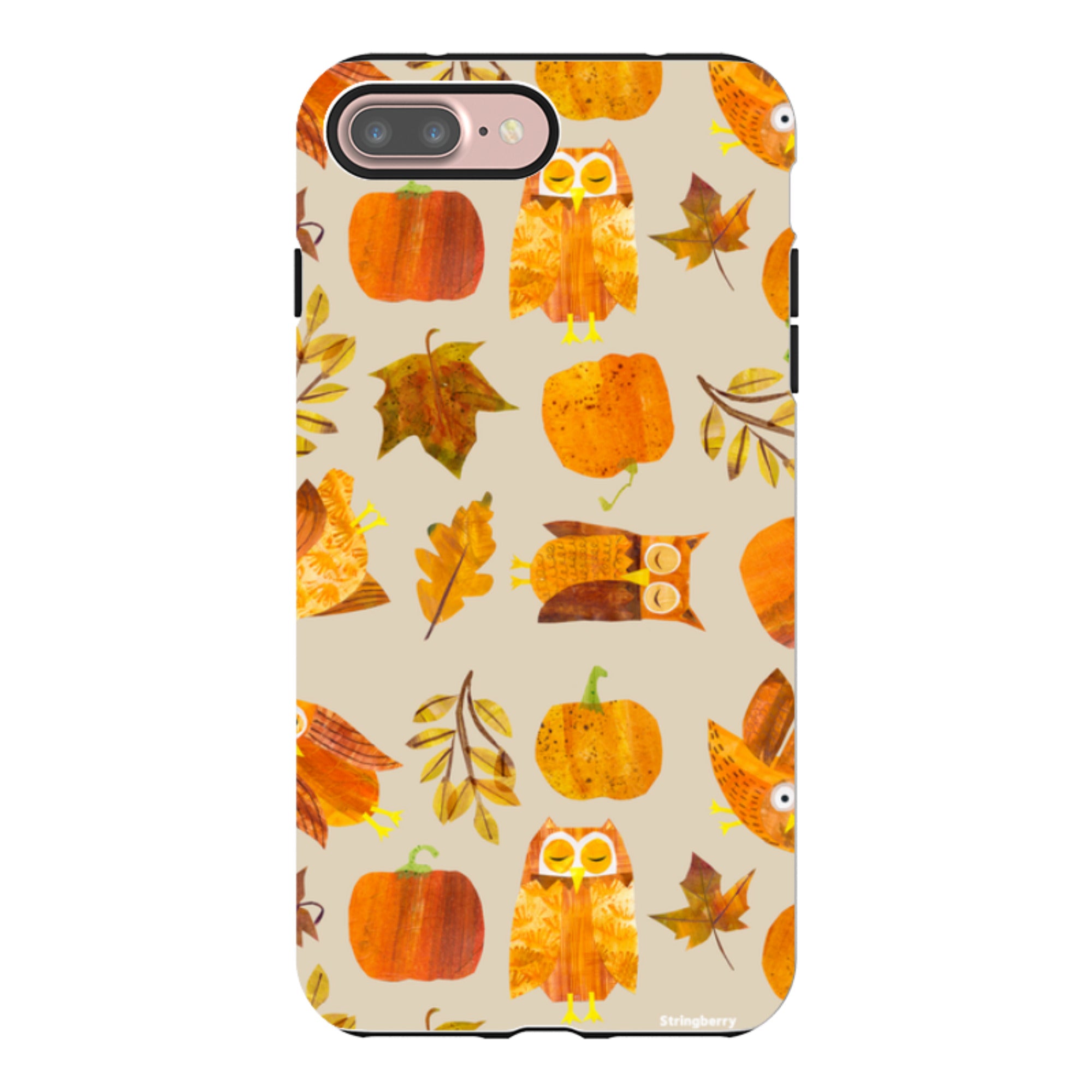 iPhone Tough Case - Pumpkins and Owls By Tracey English