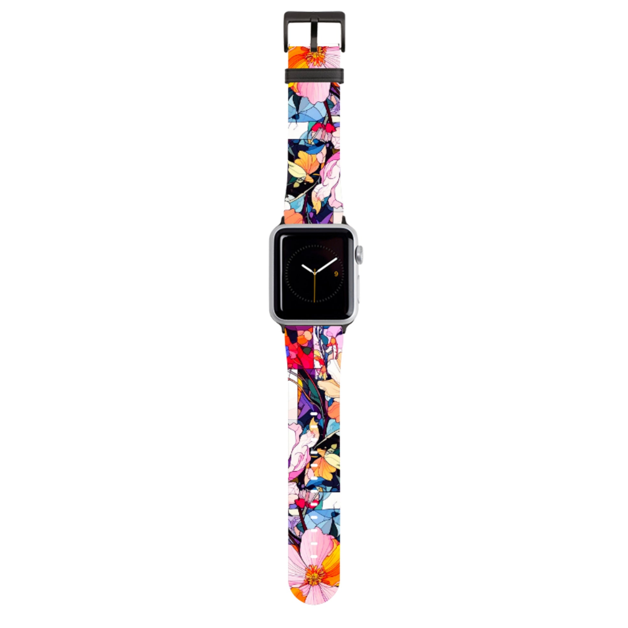 Block Floral Apple Watch Strap