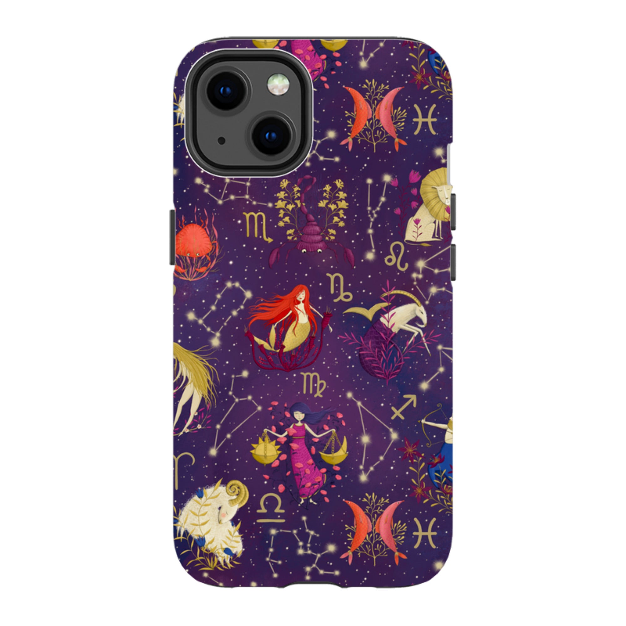 iPhone Tough Case - Zodiac Pattern By Maja Lindberg
