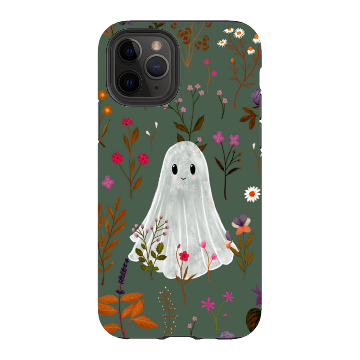 iPhone Tough Case - Ghost in the Garden - Pine Multi By Katherine Quinn