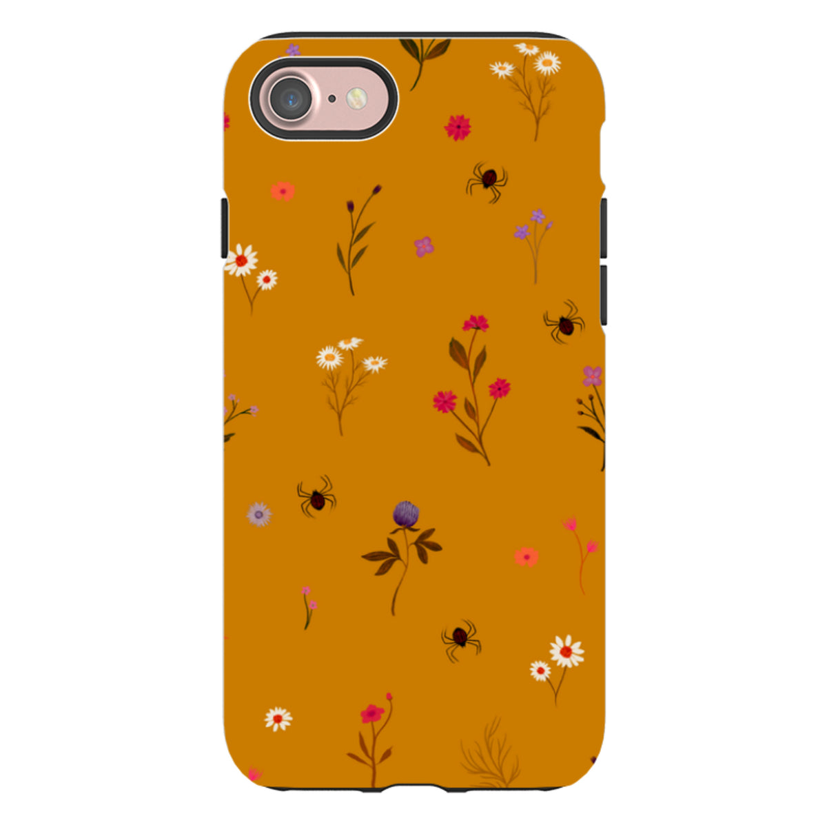 iPhone Tough Case - Florals and Spiders - Spice By Katherine Quinn