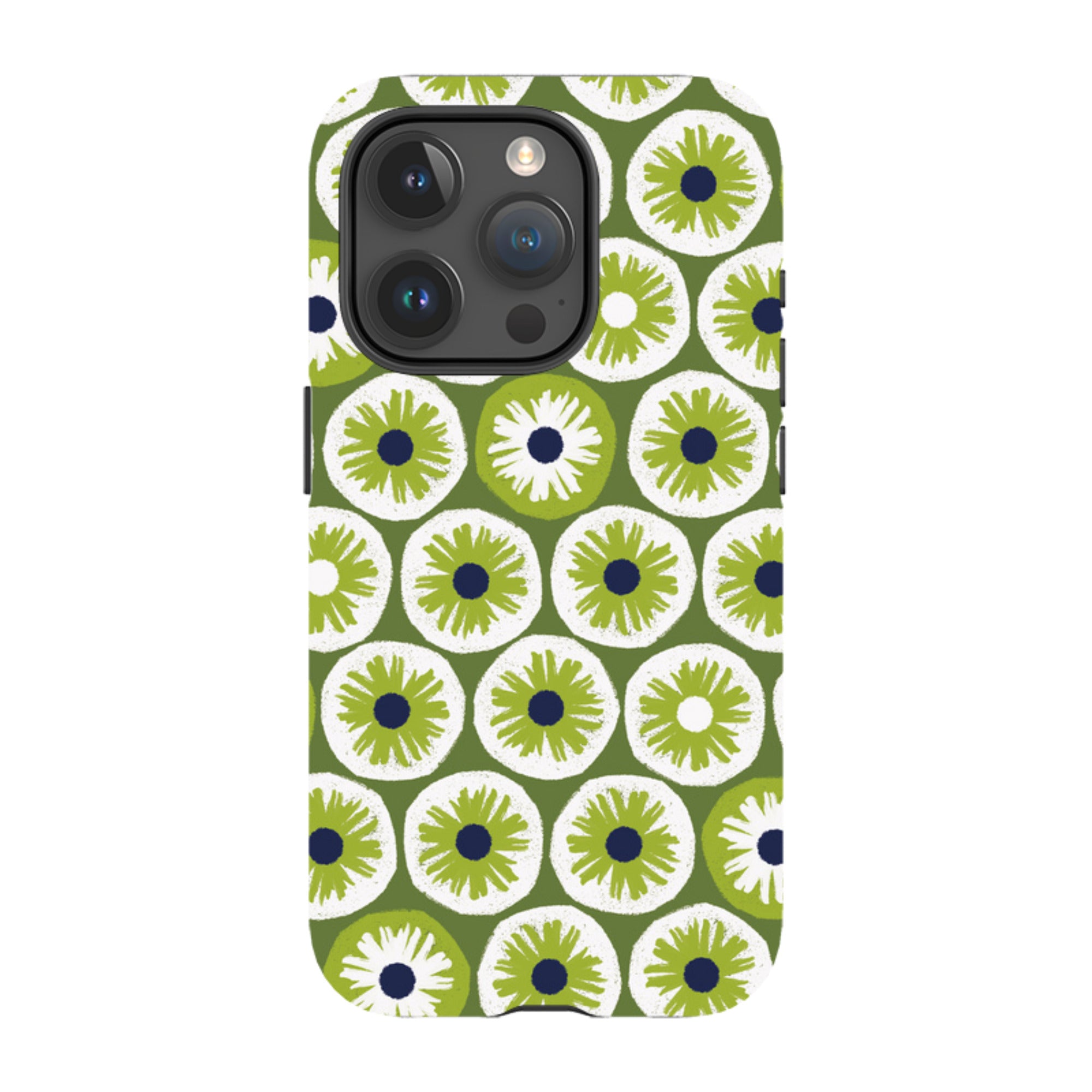 iPhone Tough Case - Penny Flowers Green By Ali Brookes