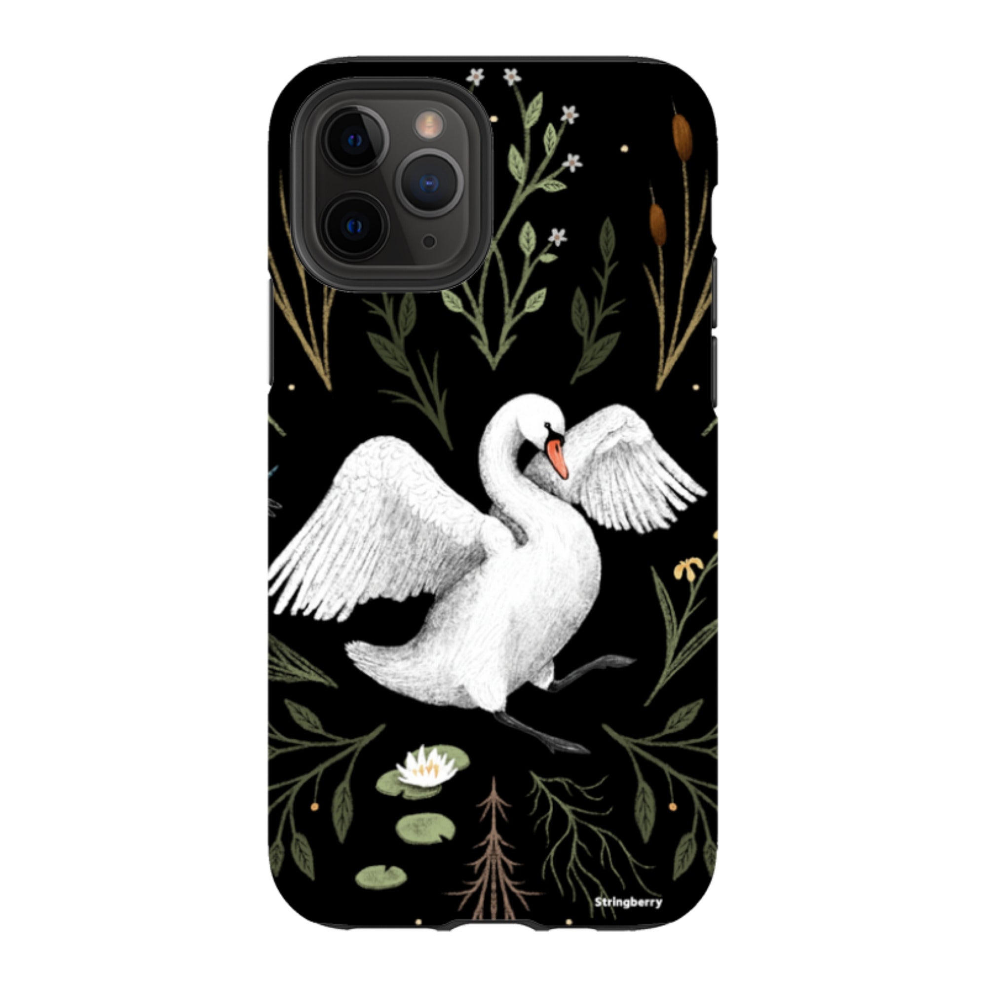 iPhone Tough Case - Swan By Anna Stead