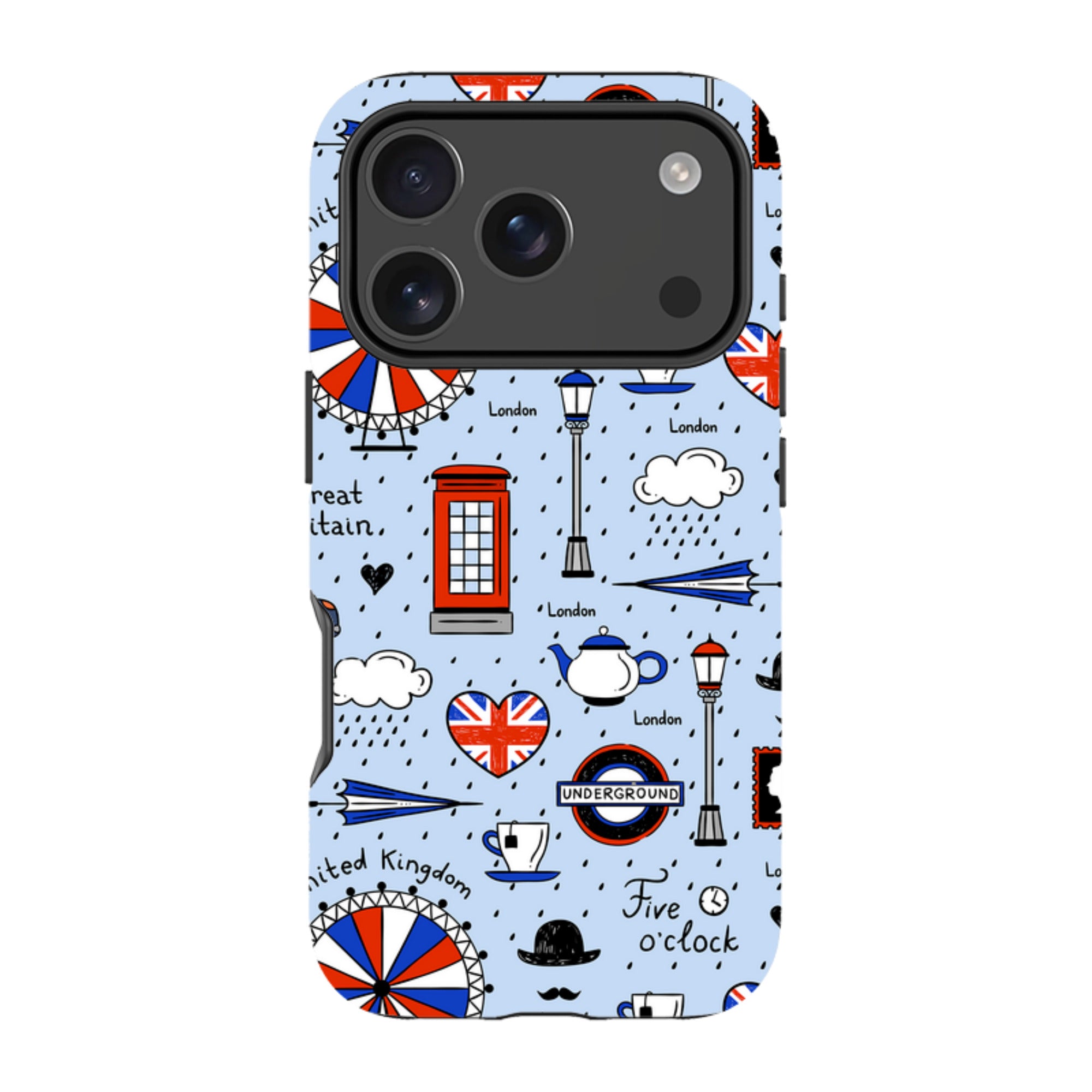 iPhone Tough Case - Blue London